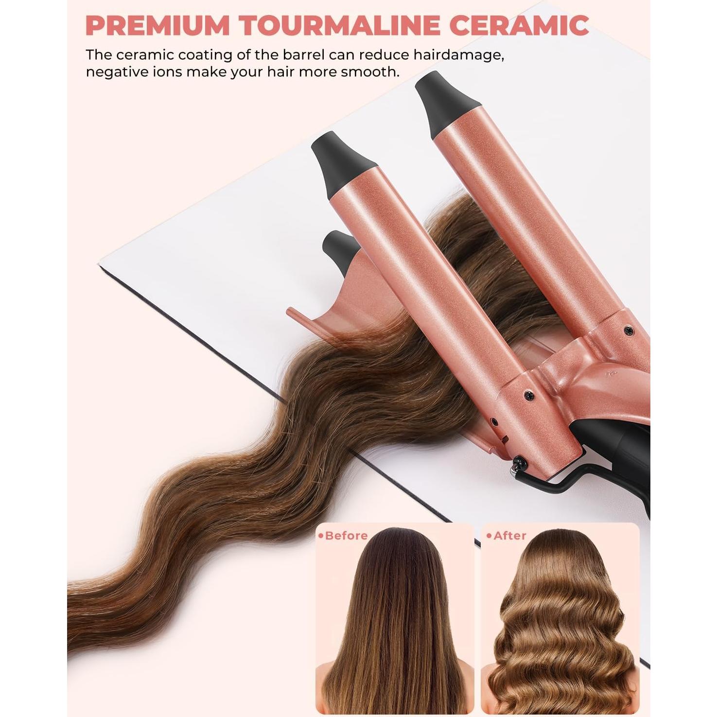 Rizador de Cabello 5 en 1 Ohuhu con Barriles Intercambiables