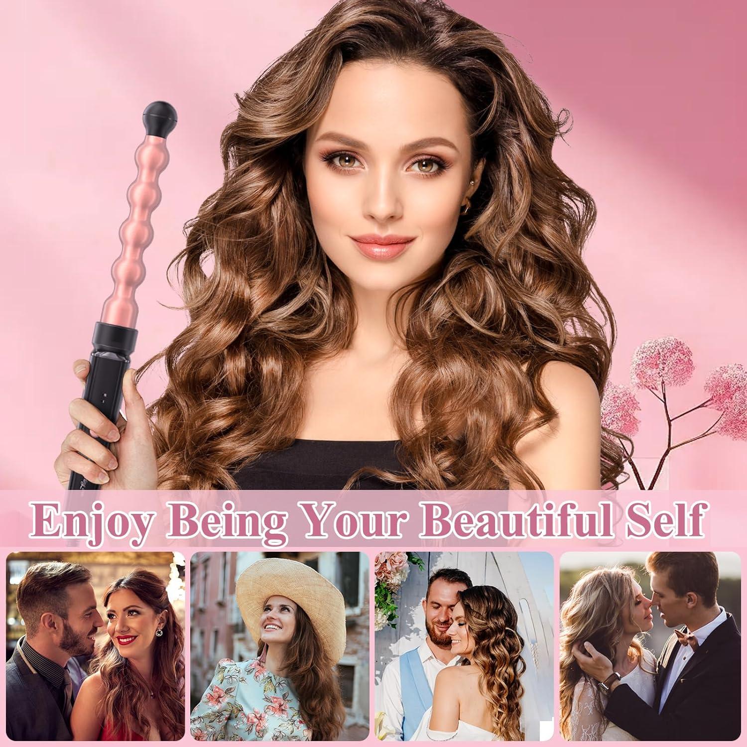 Plancha de Rizar 6 en 1 Prubensic con Barriles Intercambiables