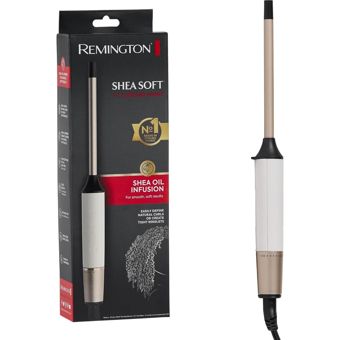 Varita de Rizar Remington Shea Soft 1/2" Cerámica Karité