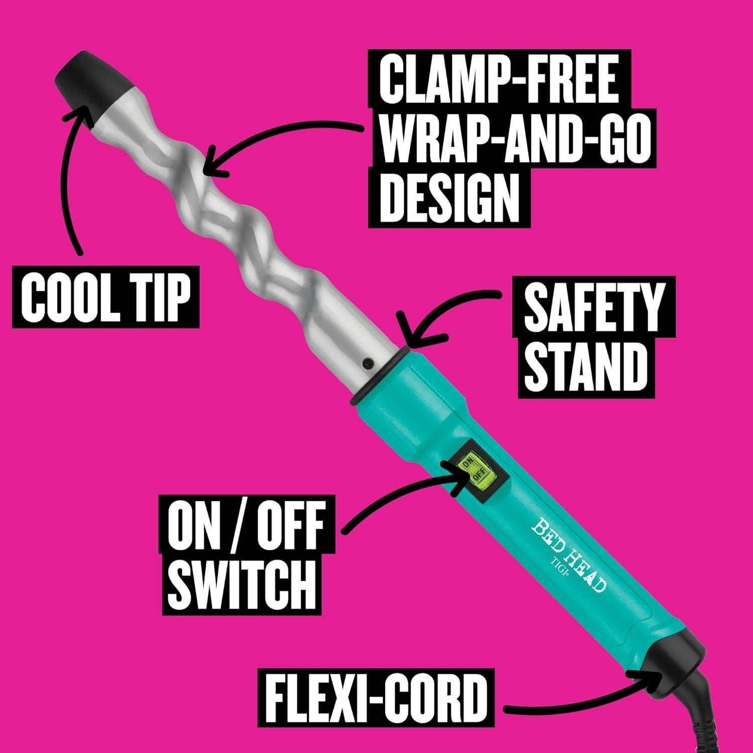 Plancha de Rizado Bed Head Curlipops 2.54 cm Cerámica Turmalina