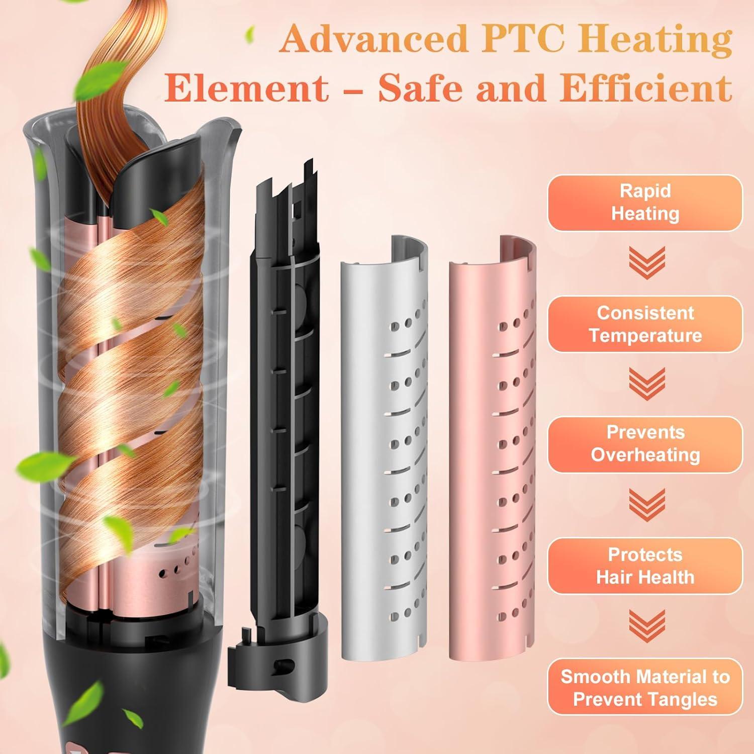 Rizador Automático Meidiero 2.54 cm con Aire Frío y 4 Temperaturas