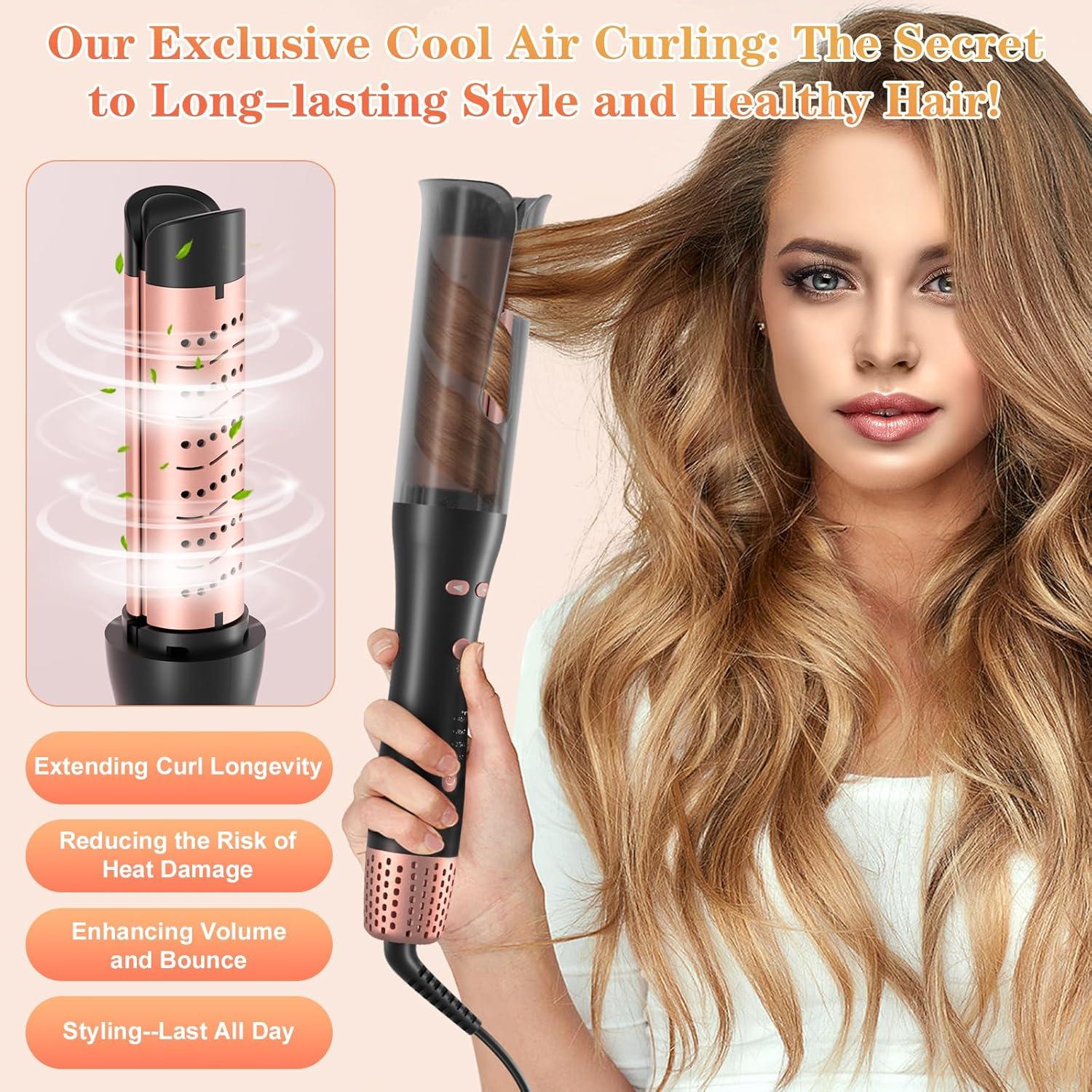 Rizador Automático Meidiero 2.54 cm con Aire Frío y 4 Temperaturas