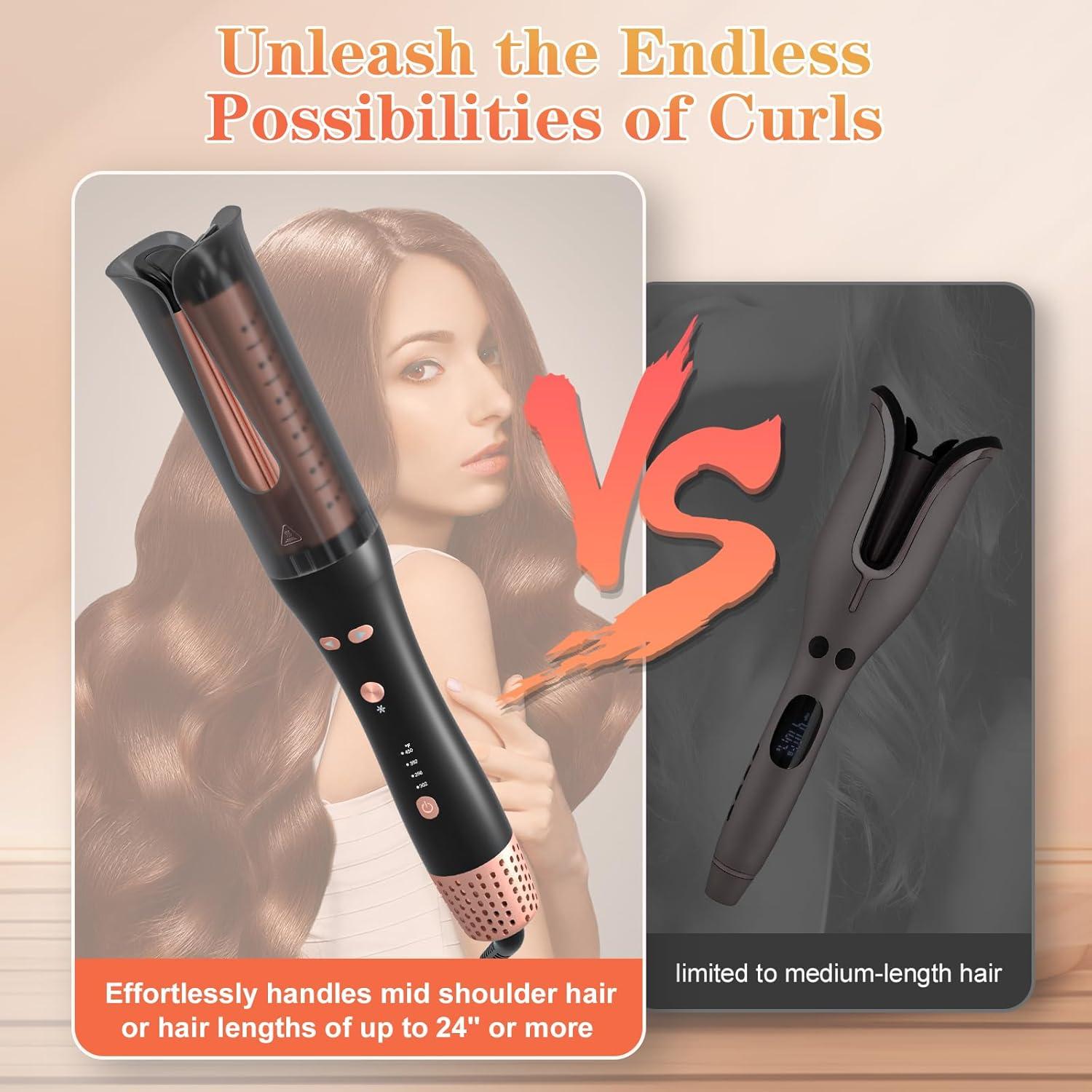 Rizador Automático Meidiero 2.54 cm con Aire Frío y 4 Temperaturas