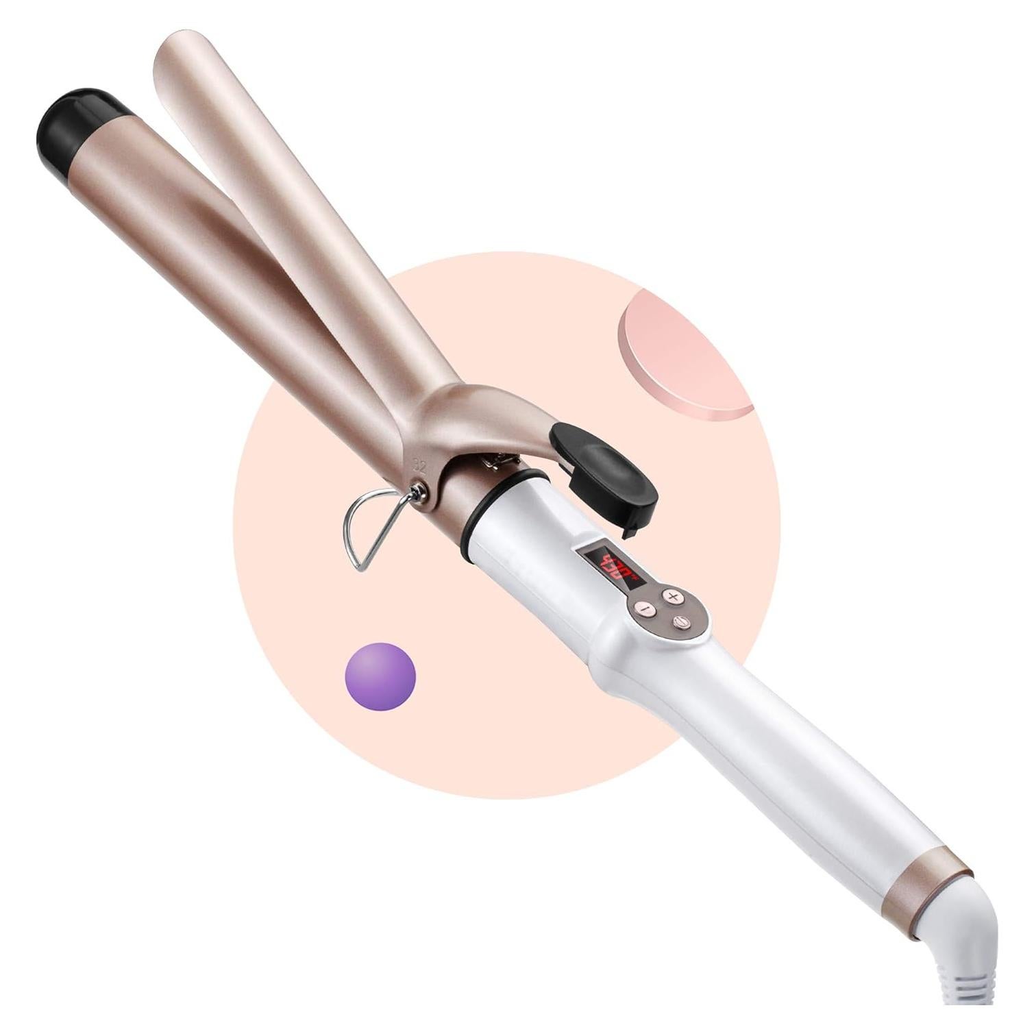 Rizador de Cabello Profesional Unque 1.25" Cerámico 450°F