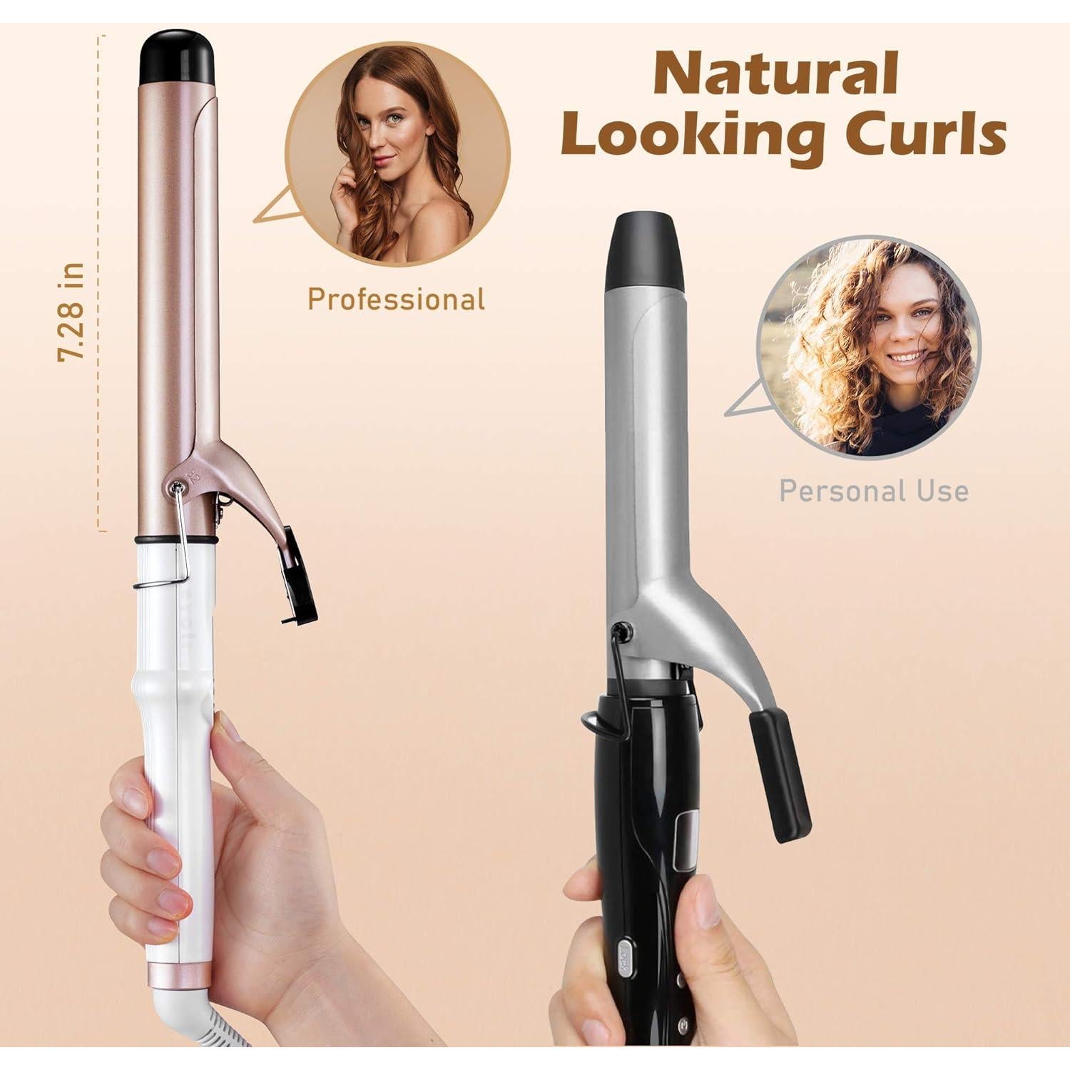 Rizador de Cabello Profesional Unque 1.25" Cerámico 450°F