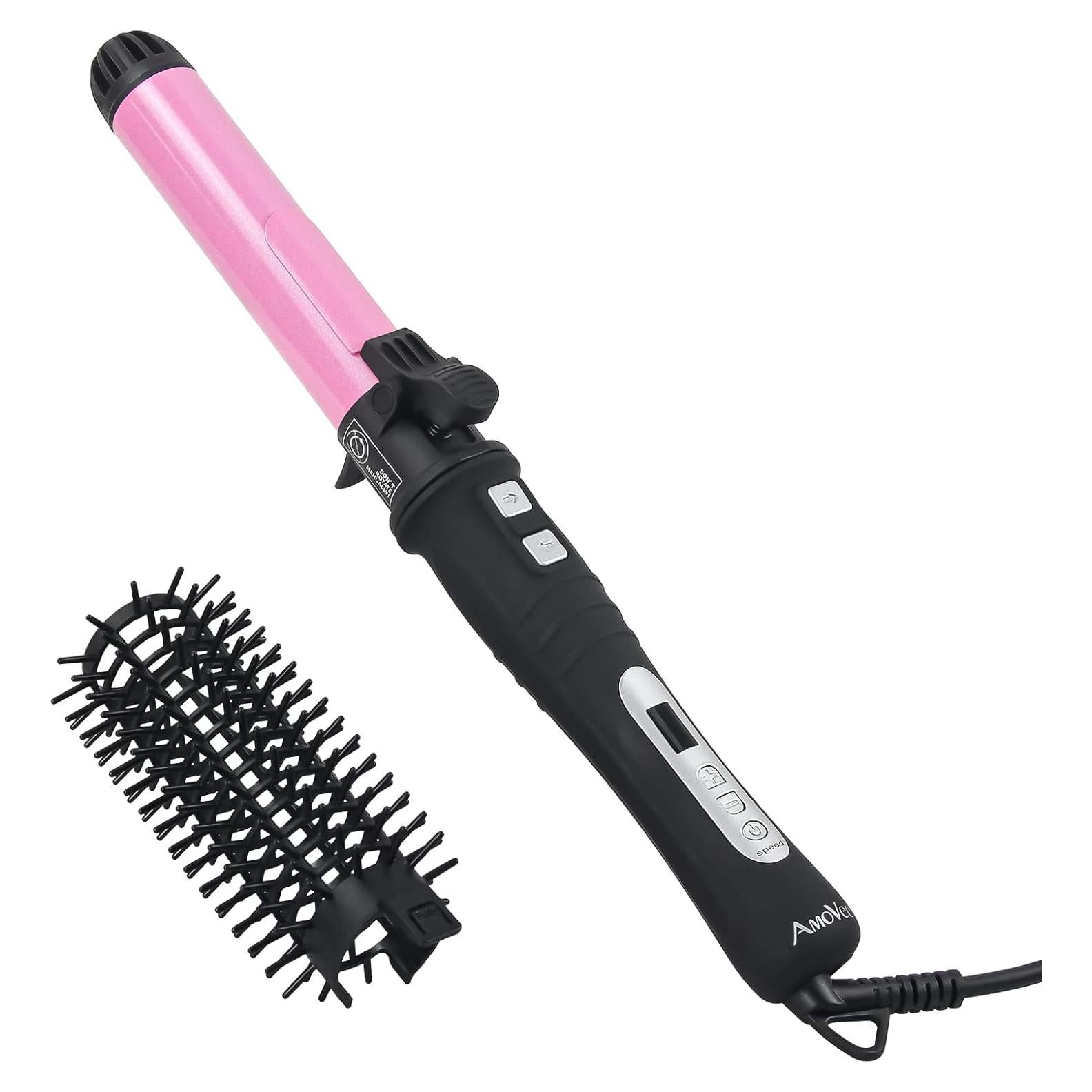 Plancha de Rizar Rotativa AmoVee 1.25" Cerámica Ajustable