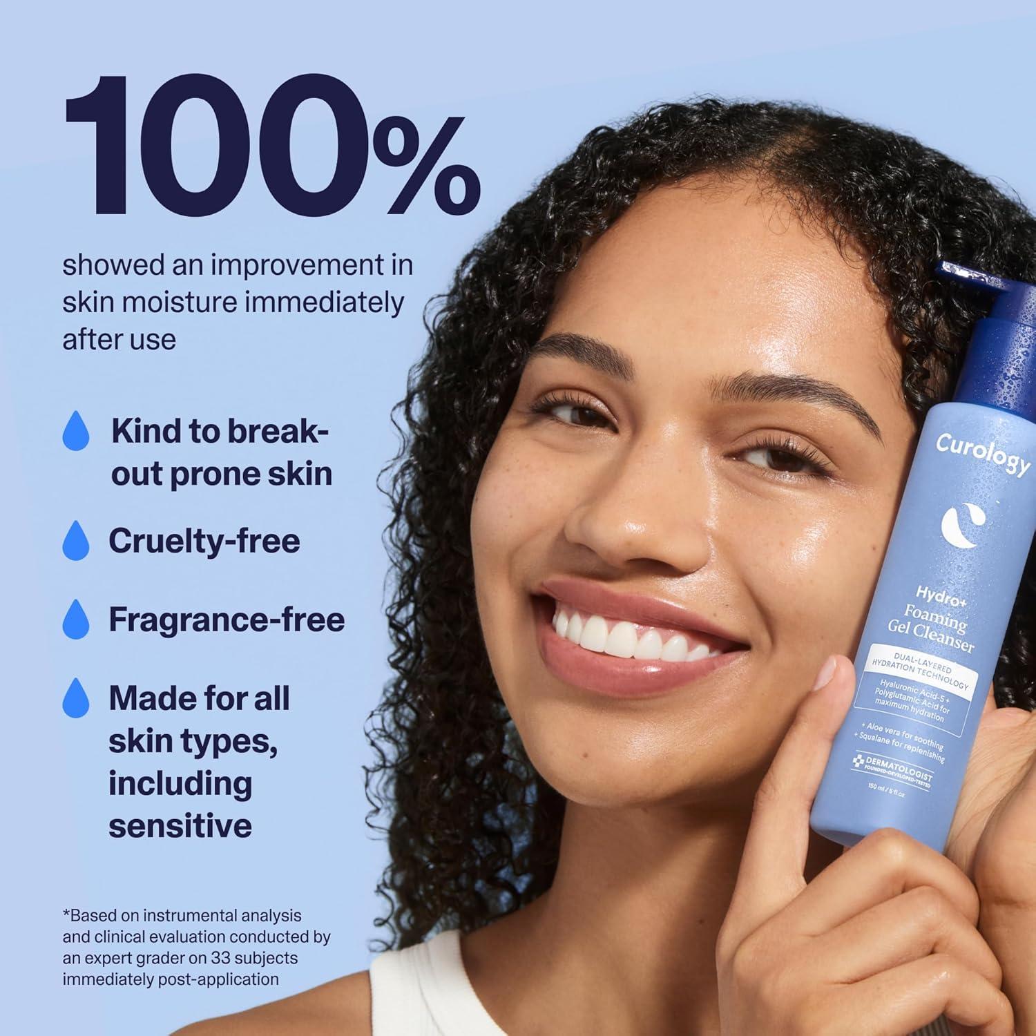 Limpiador Facial Espumoso Curology Hydro+ 192g Hidratante