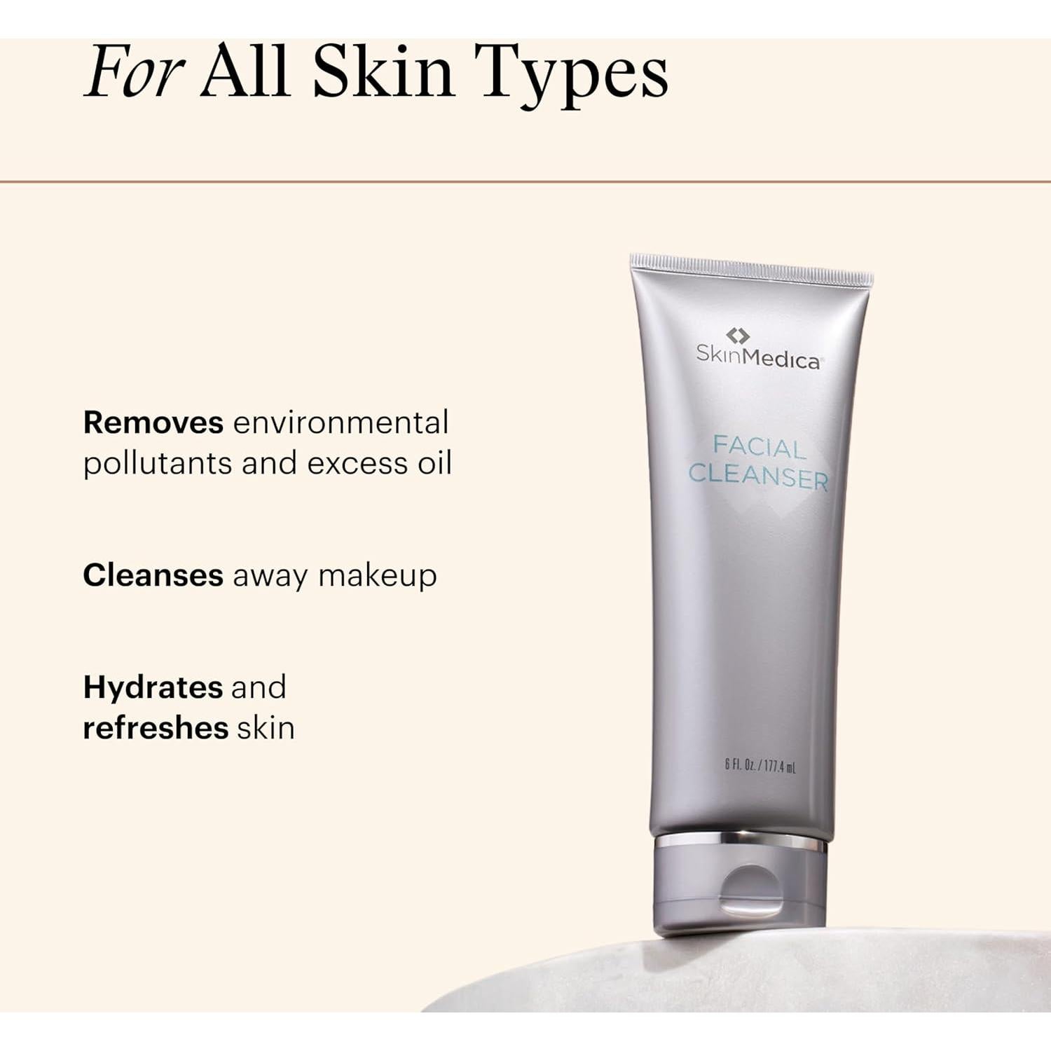 Limpiador Facial SkinMedica Jabón Espumoso 177ml Piel Saludable