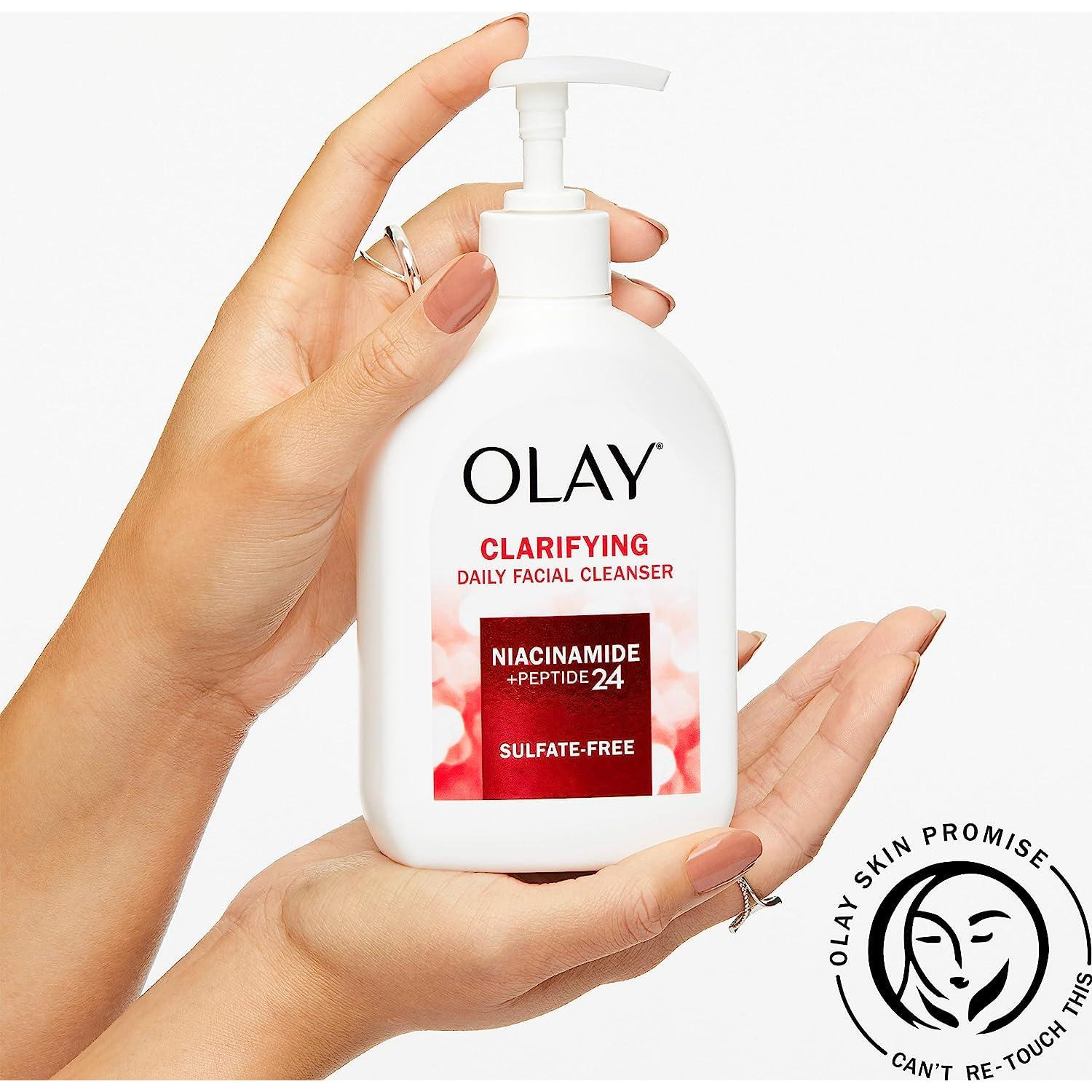 Limpiador Facial Aclarador Olay Niacinamida 453 g Libre de Sulfatos