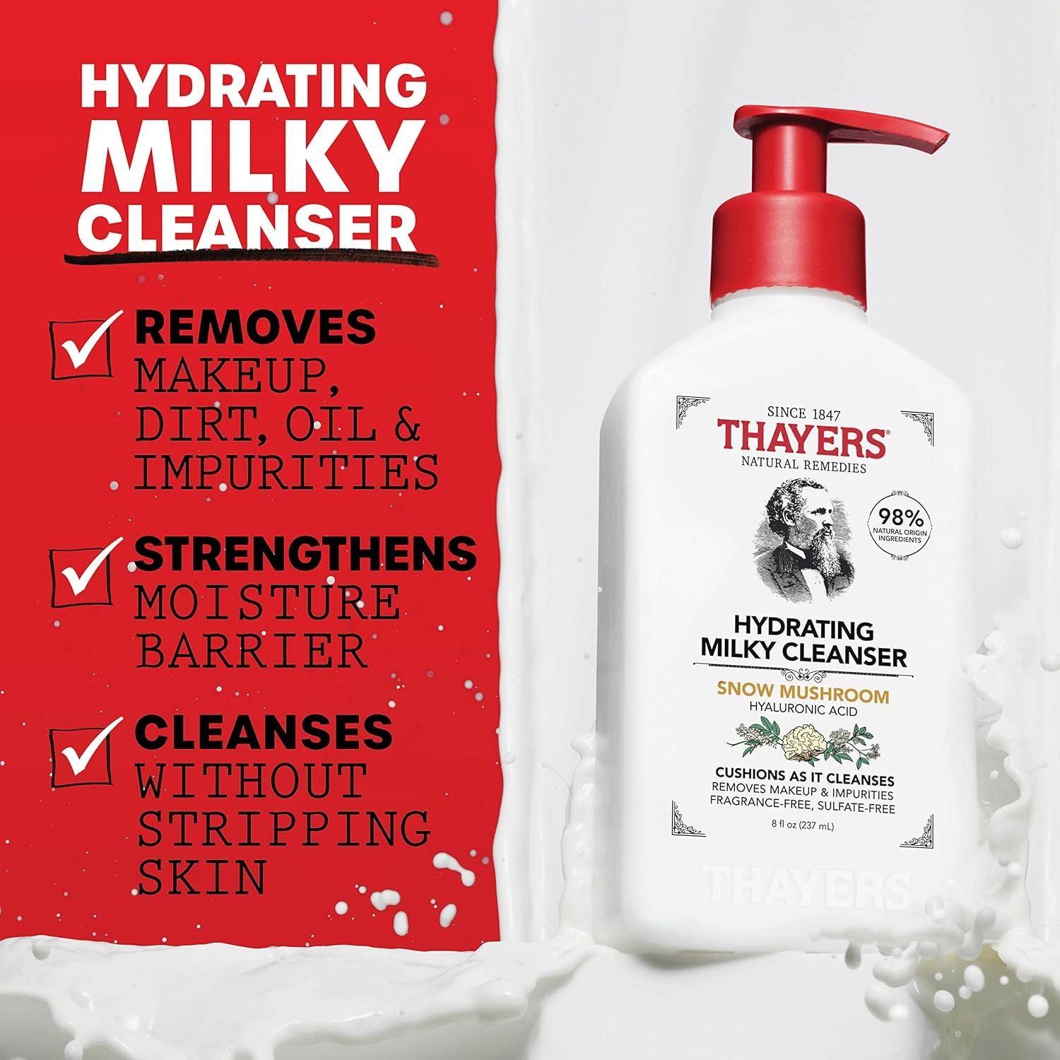 Limpiador Facial Lechoso Thayers 240 ml - Hidratante Piel Seca