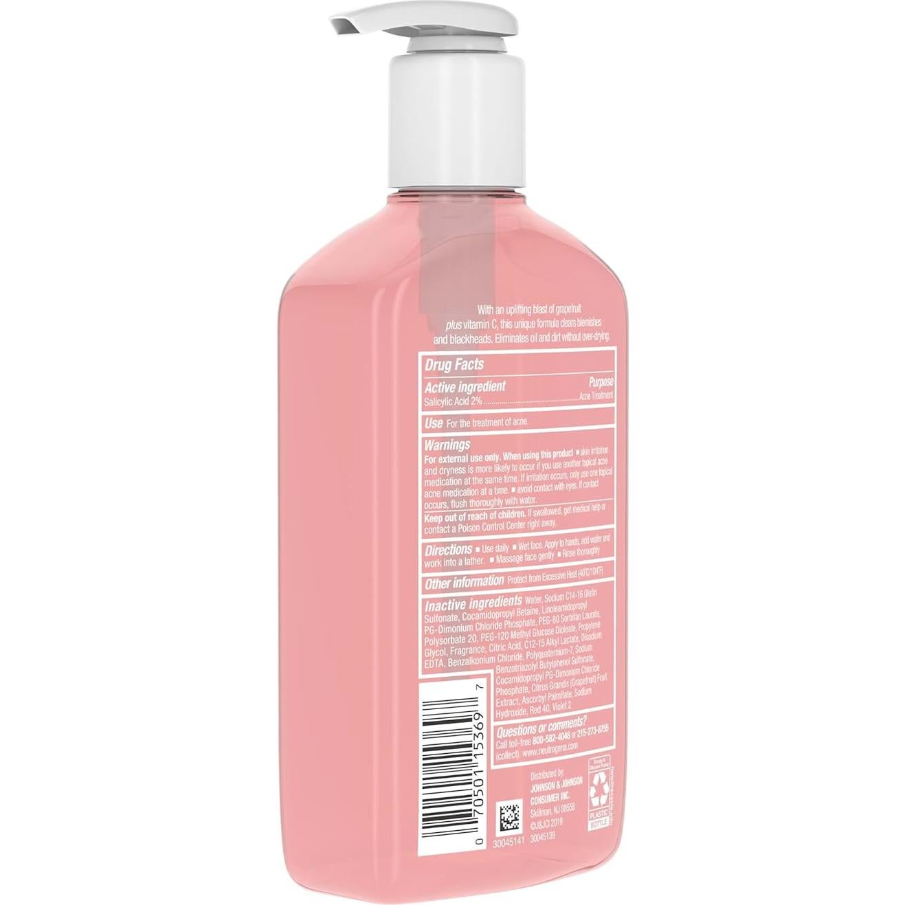 Limpiador Facial Antiacné Neutrogena 270 ml Sin Aceite