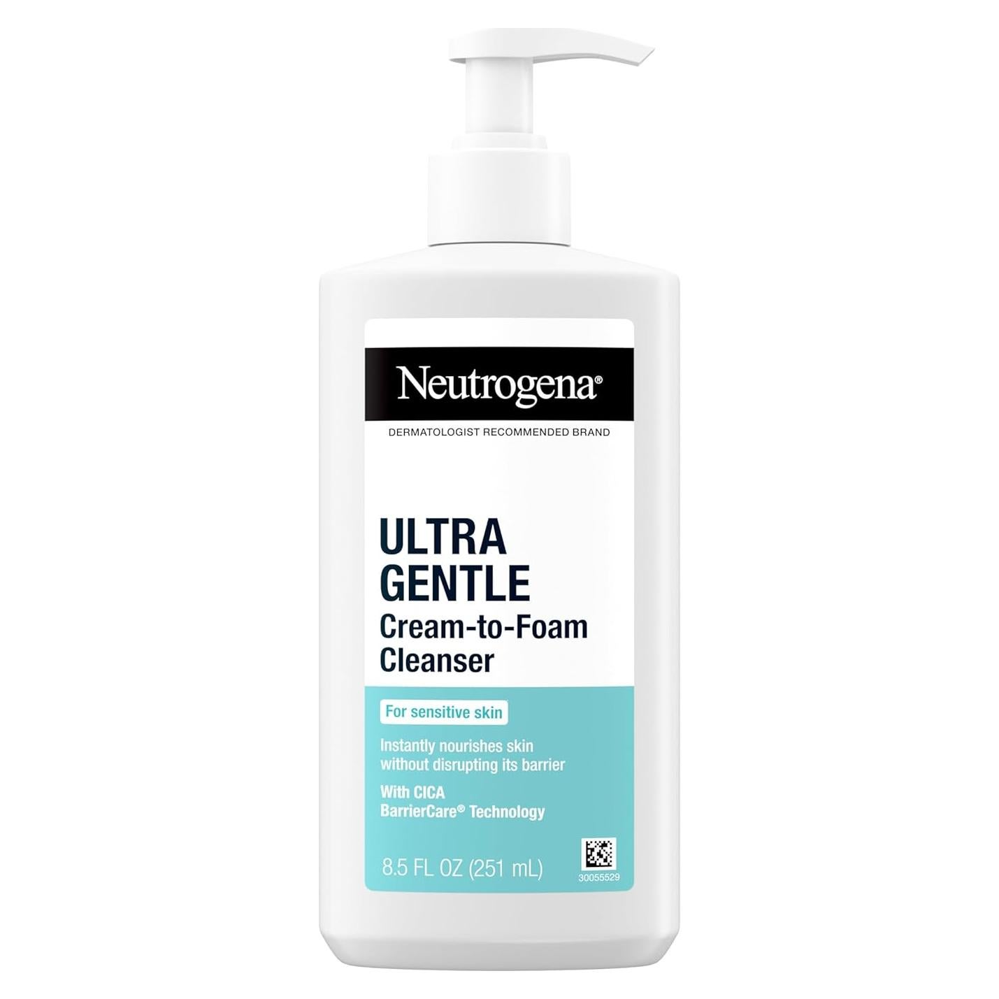 Neutrogena Limpiador Facial Crema a Espuma 240 g Piel Sensible