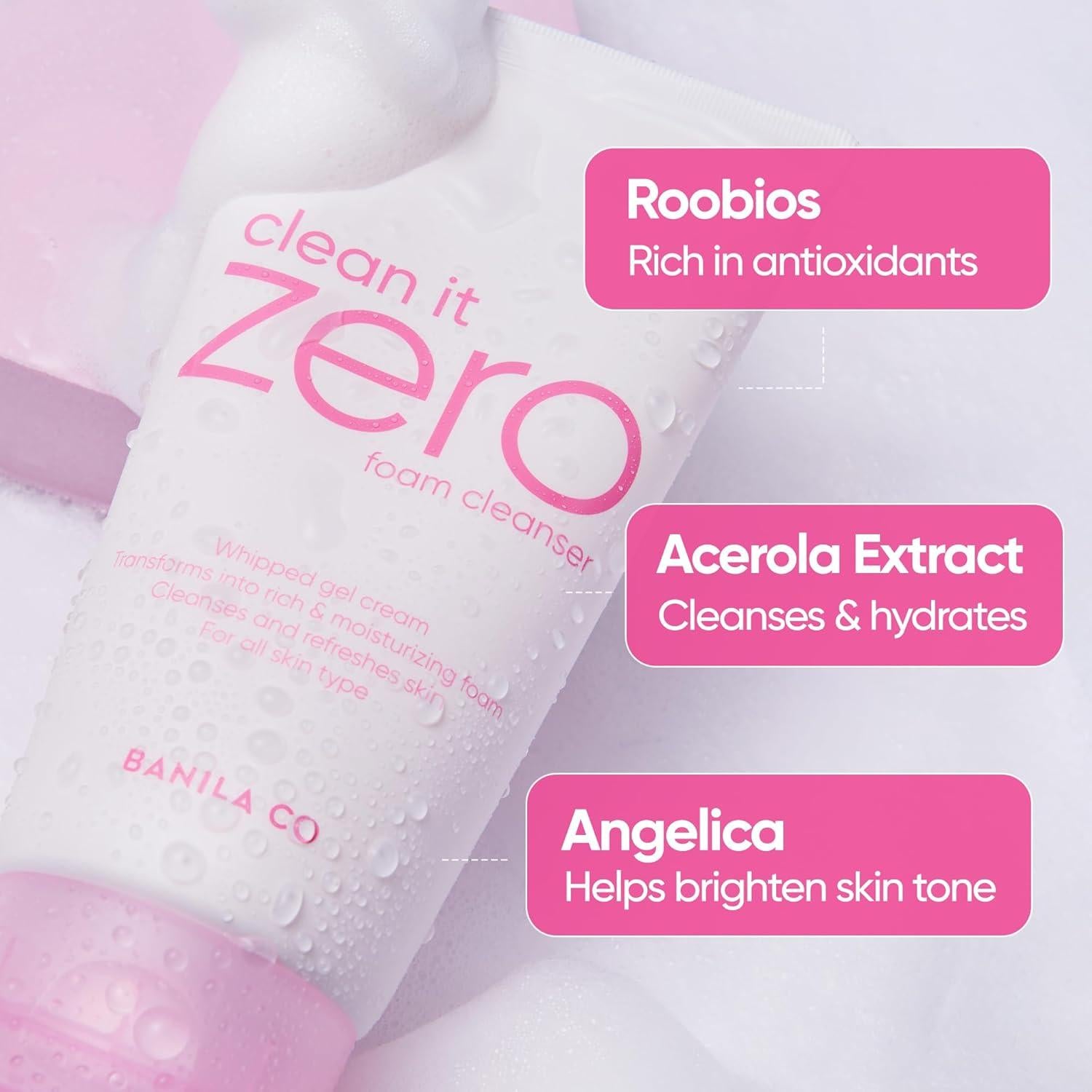 Limpiador Espumoso Banila Co Clean It Zero 150ml Piel Normal