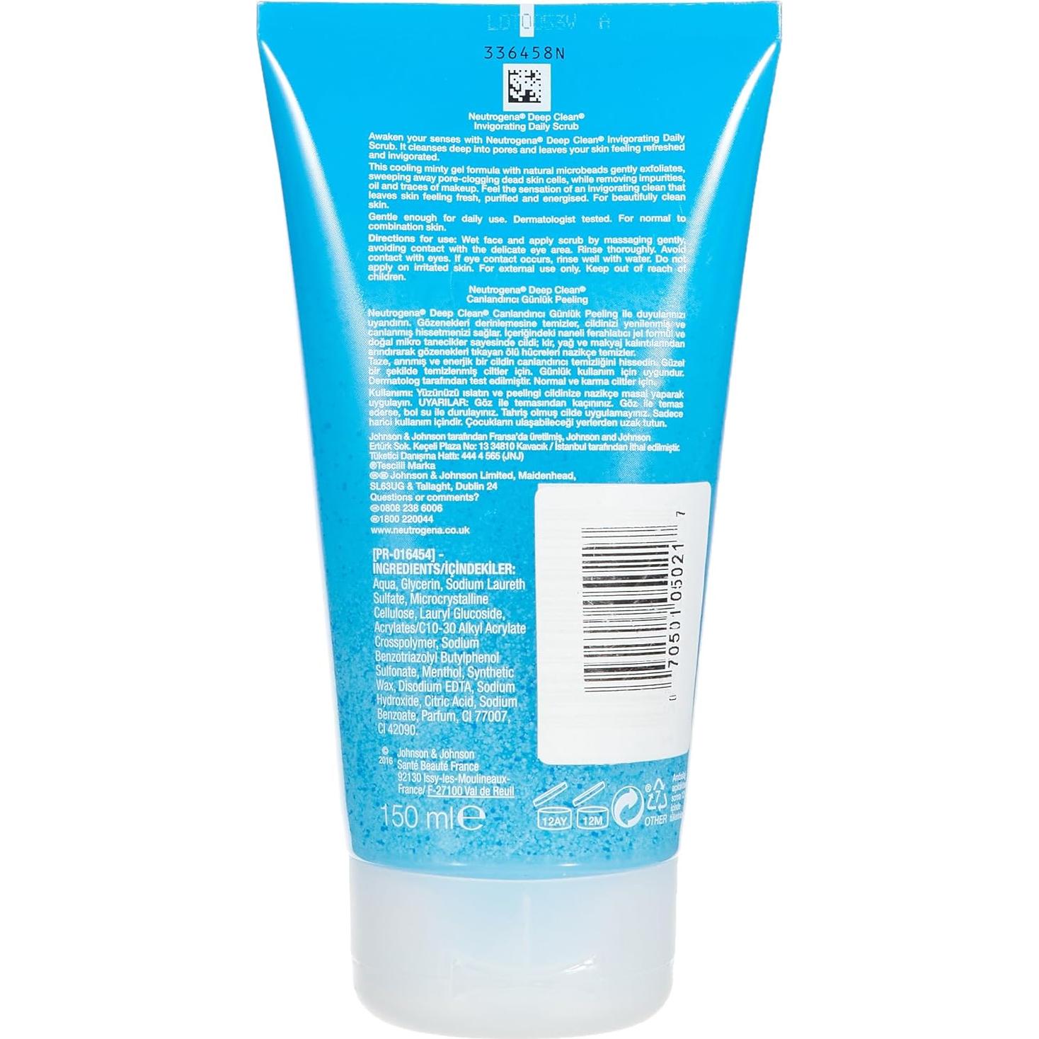 Exfoliante Facial Espumoso Neutrogena Deep Clean 125 ml