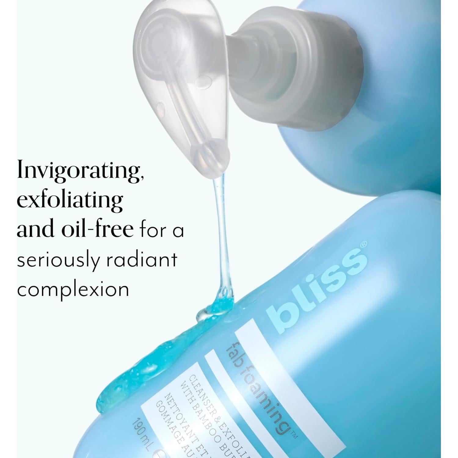 Limpiador y Exfoliante Espumoso 2-en-1 Bliss 180 ml
