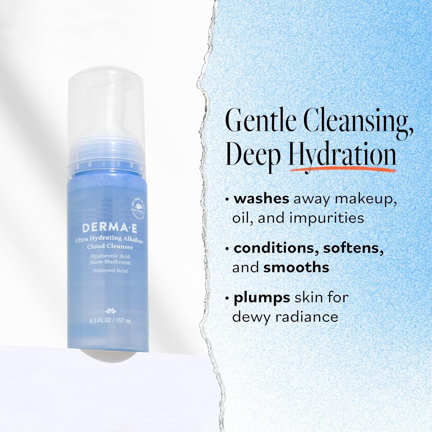 Limpiador Facial Espumoso Derma E 150 g Ácido Hialurónico