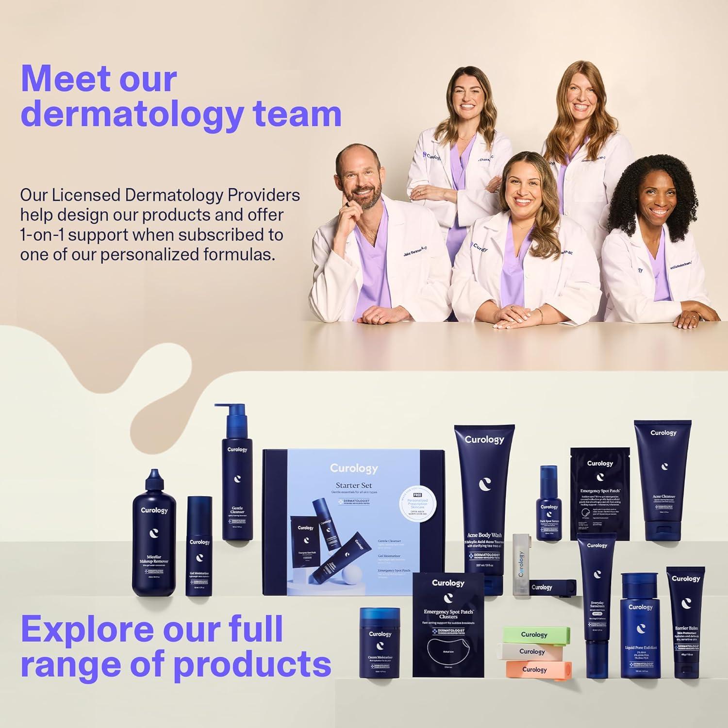 Limpiador Facial Suave Curology 150 ml Gel Hidratante