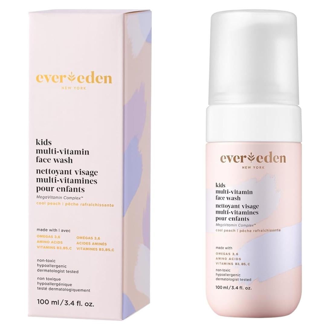 Limpiador Facial Suave para Niños Evereden 100 ml Durazno