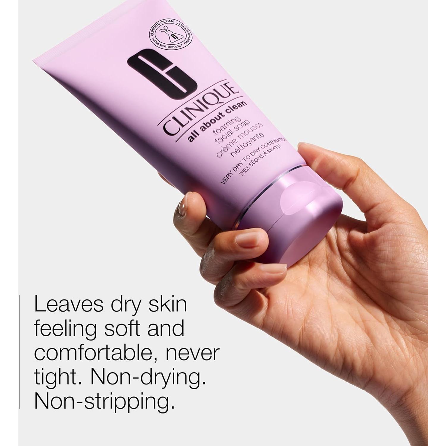 Jabón Espumoso Clinique 150g Ácido Hialurónico Piel Seca