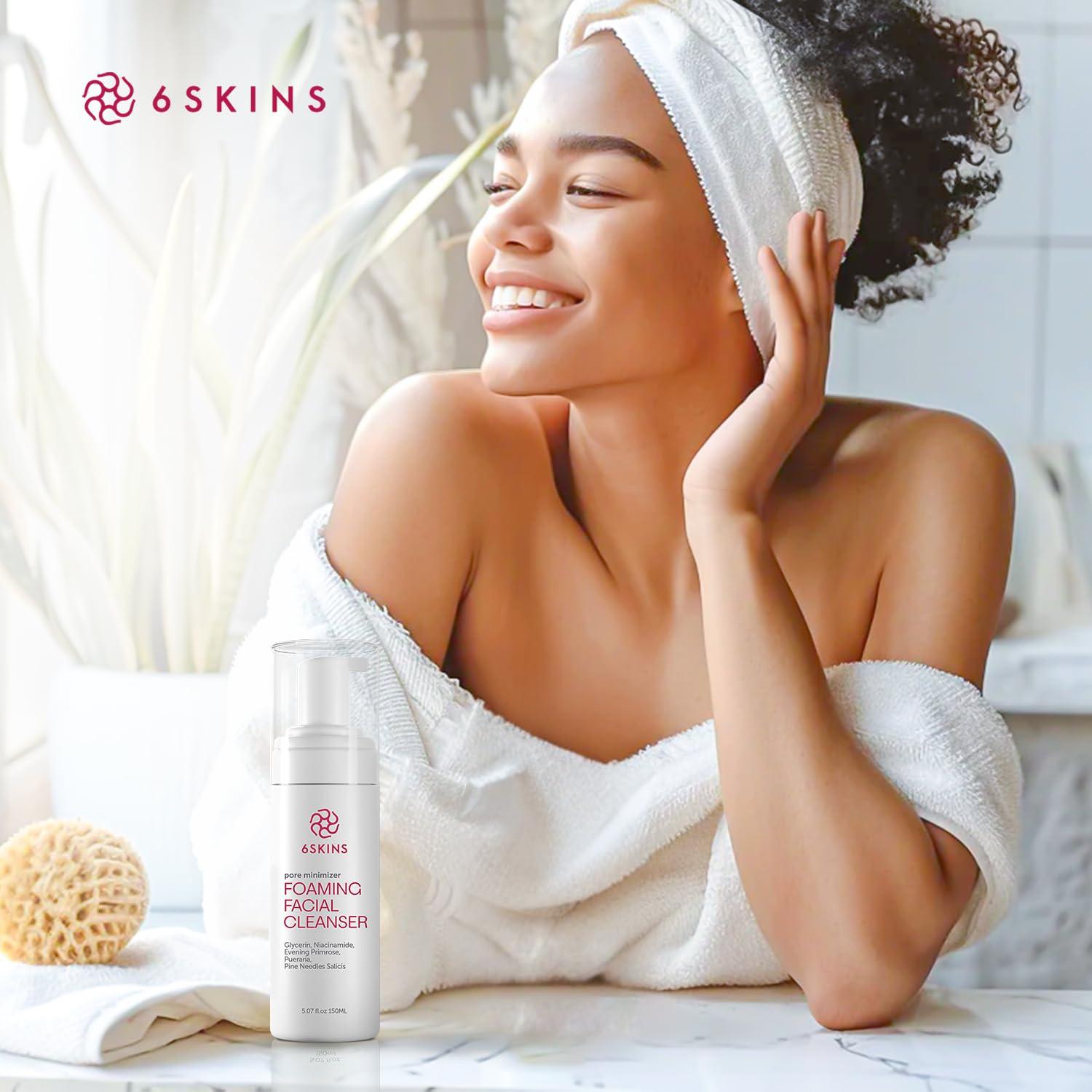 Limpiador Facial Espumoso 6SKINS Minimizador de Poros 150ml
