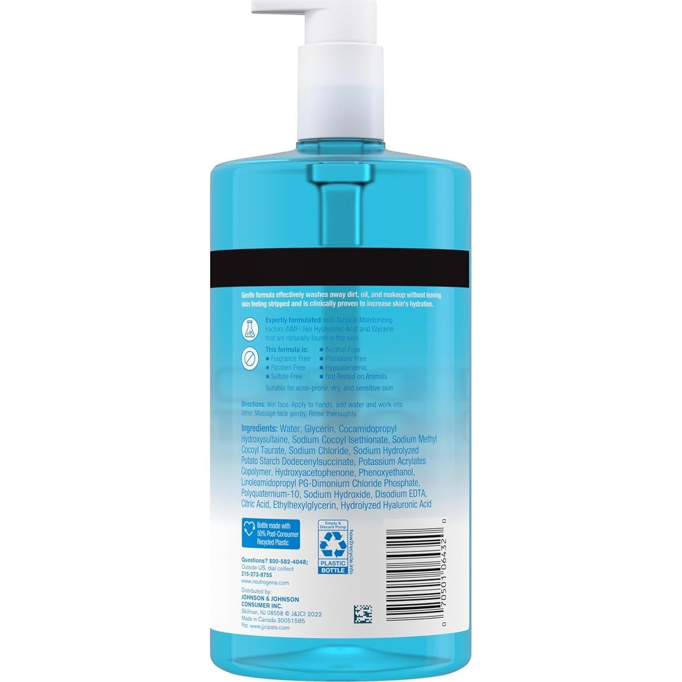 Limpiador Facial Hidratante Neutrogena Hydro Boost 473 ml