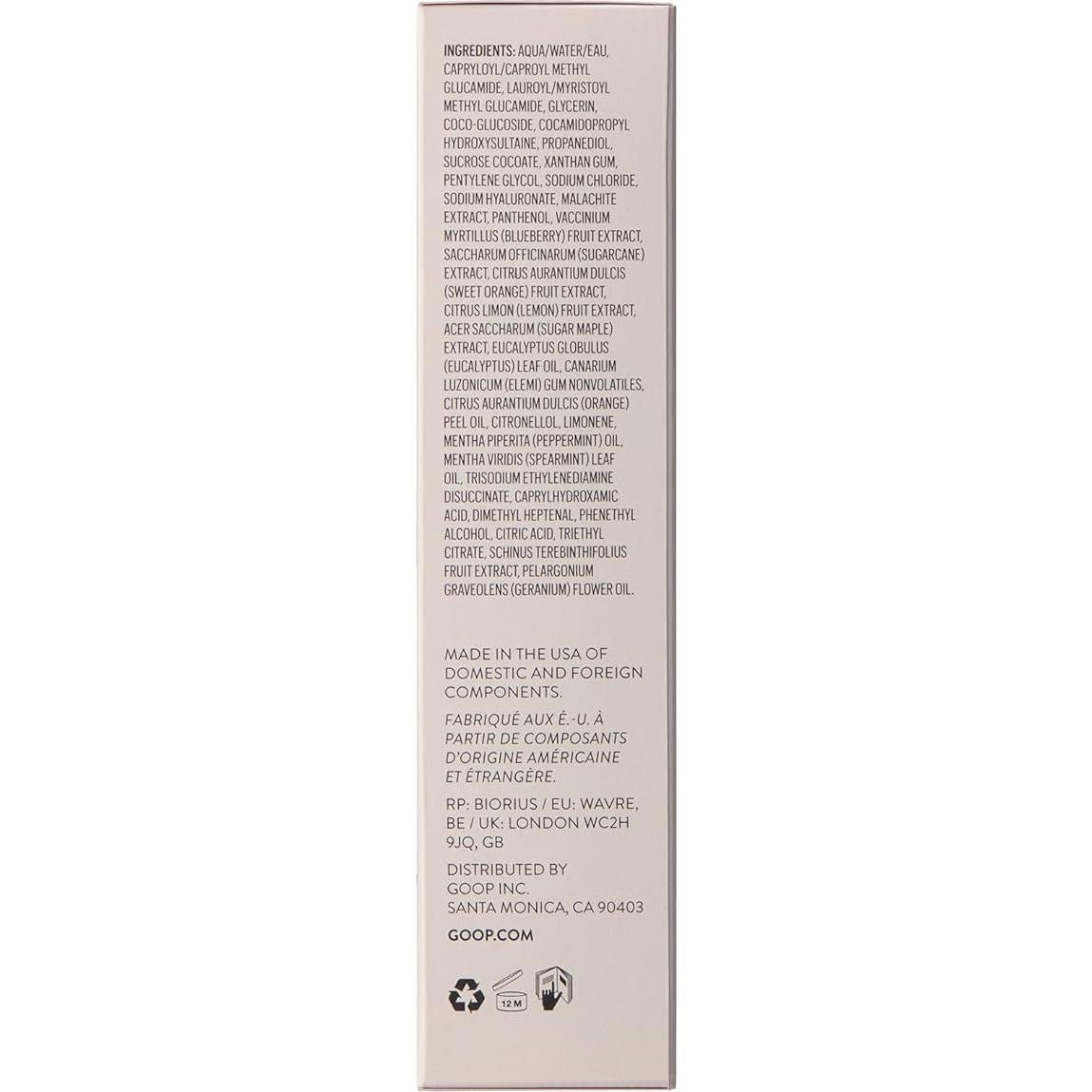 Limpiador Facial Espumoso Diario Detox goop 153 ml