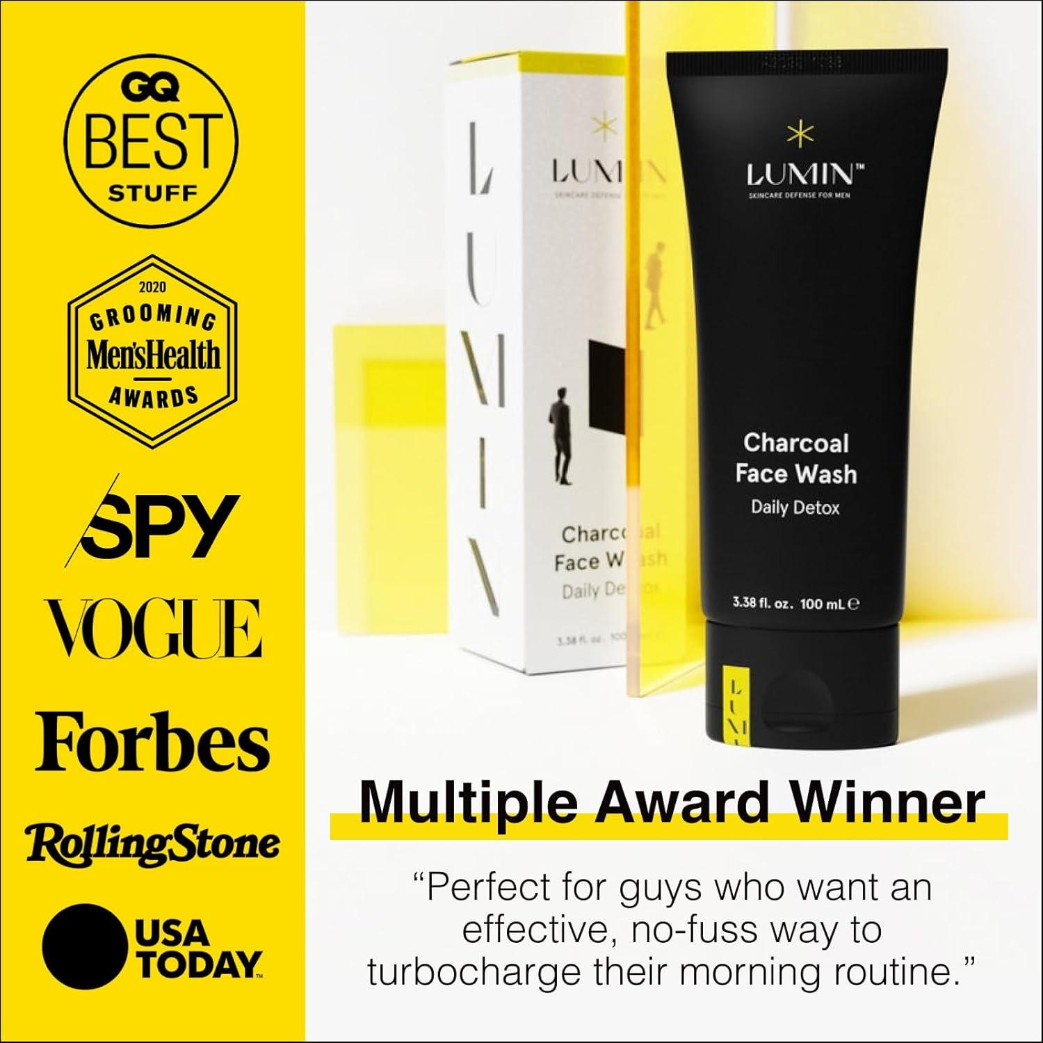 Limpiador Facial de Carbón Lumin 100ml para Hombres