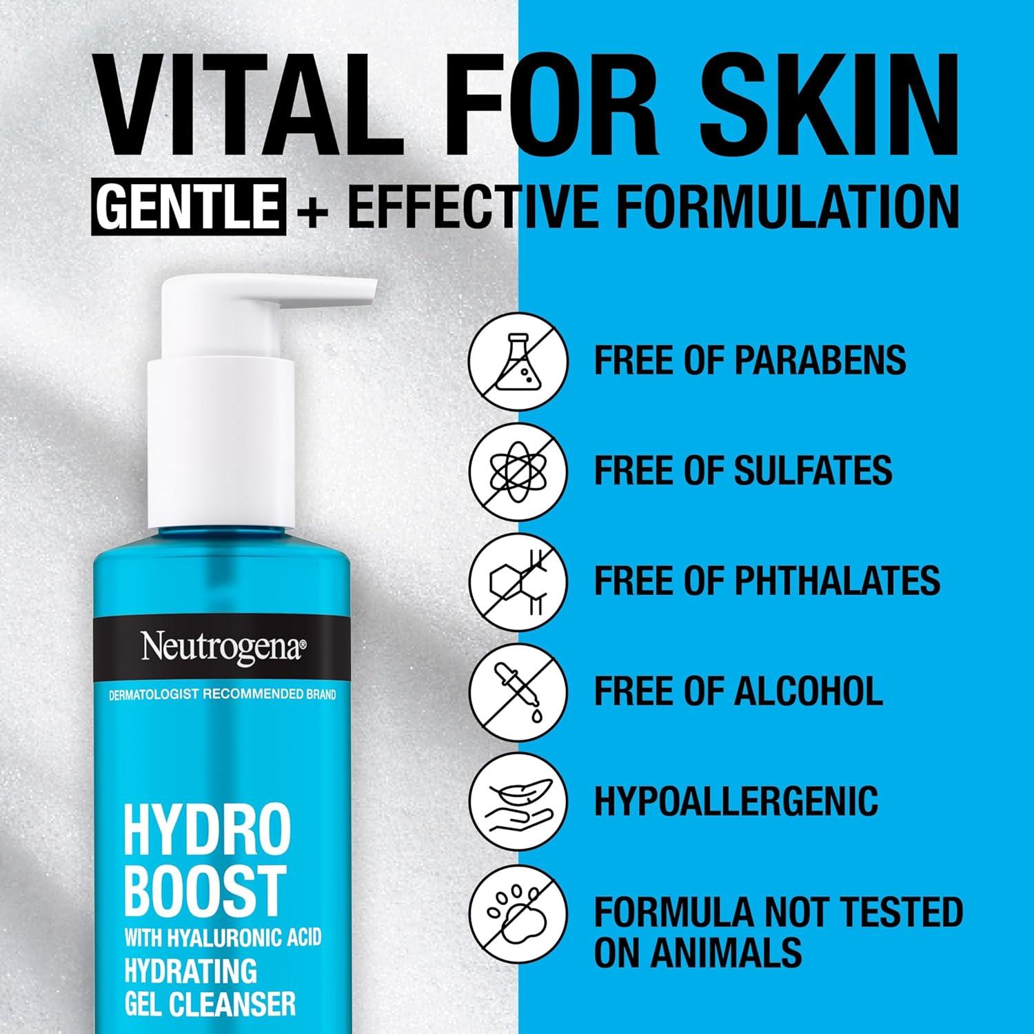 Gel Limpiador Facial Hidratante Neutrogena Hydro Boost 230 ml