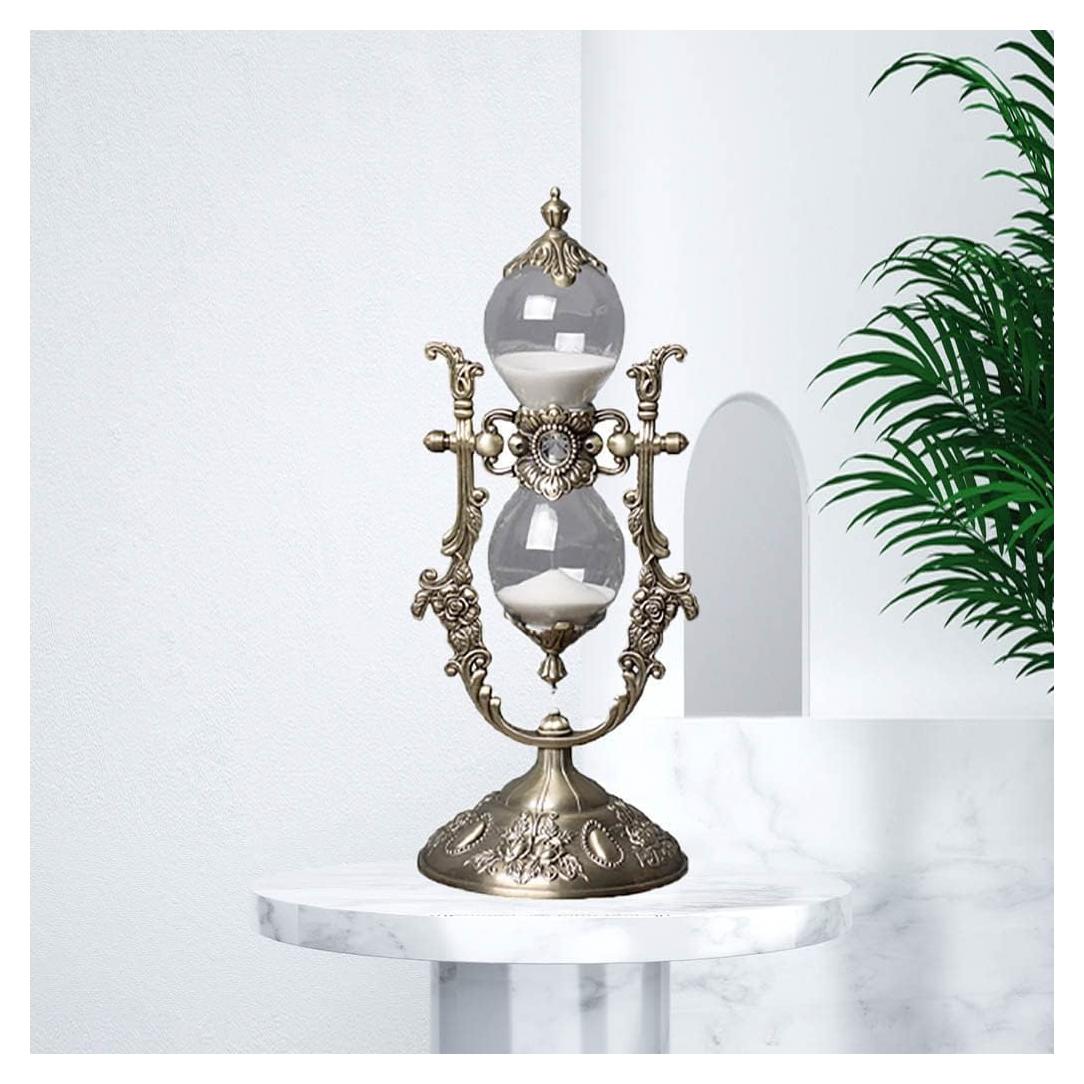 Reloj de Arena Vintage NIUASH 15 Min Arena Blanca Decoración