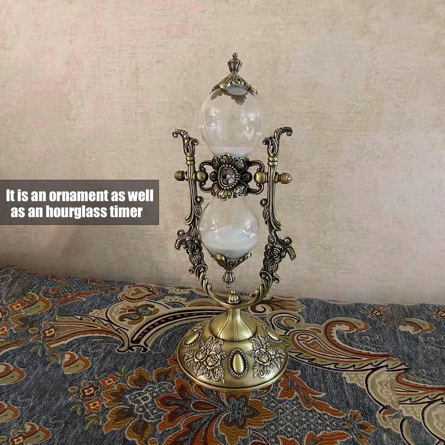 Reloj de Arena Vintage NIUASH 15 Min Arena Blanca Decoración