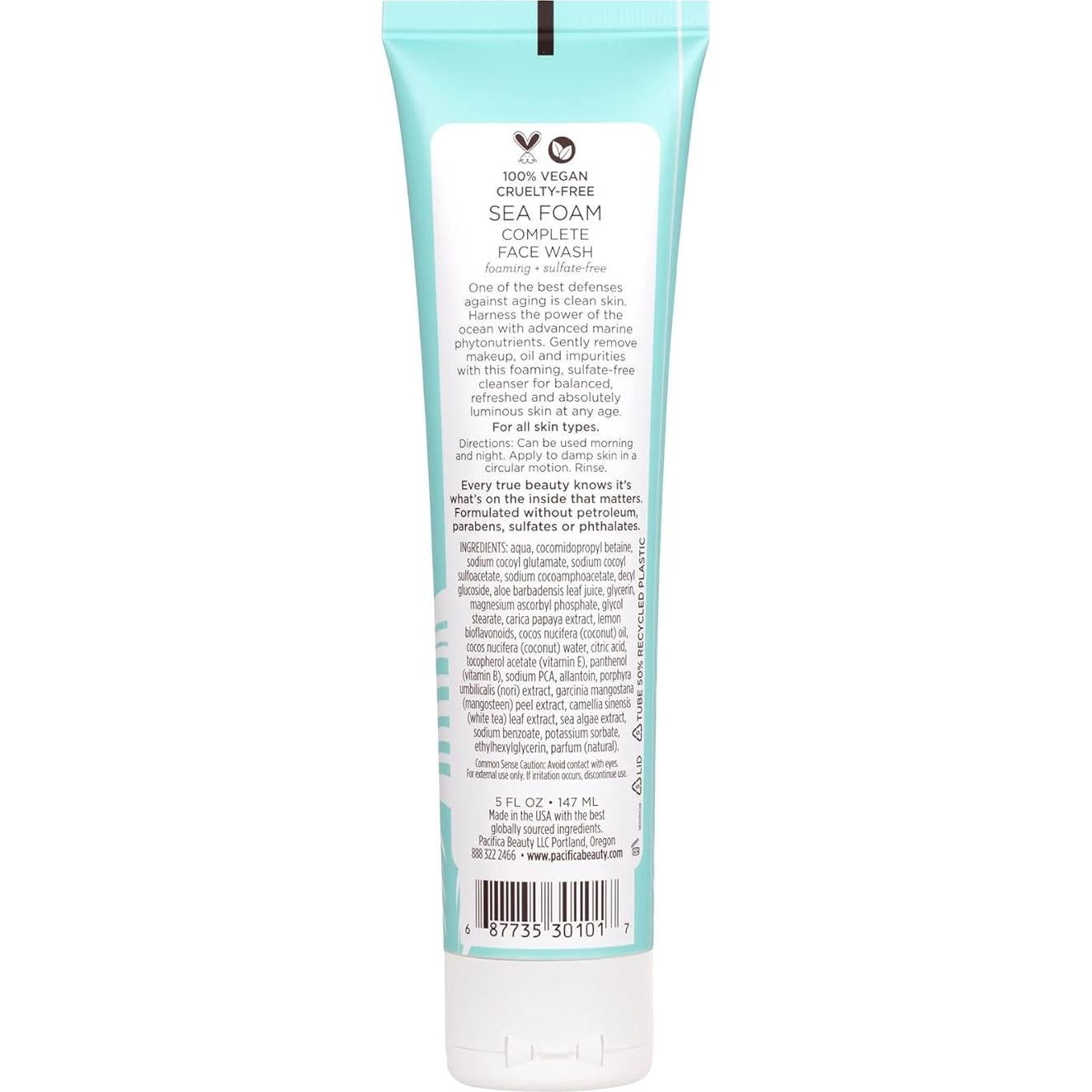 Limpiador Facial Espumoso Pacifica 295 ml Vegano 2 Piezas