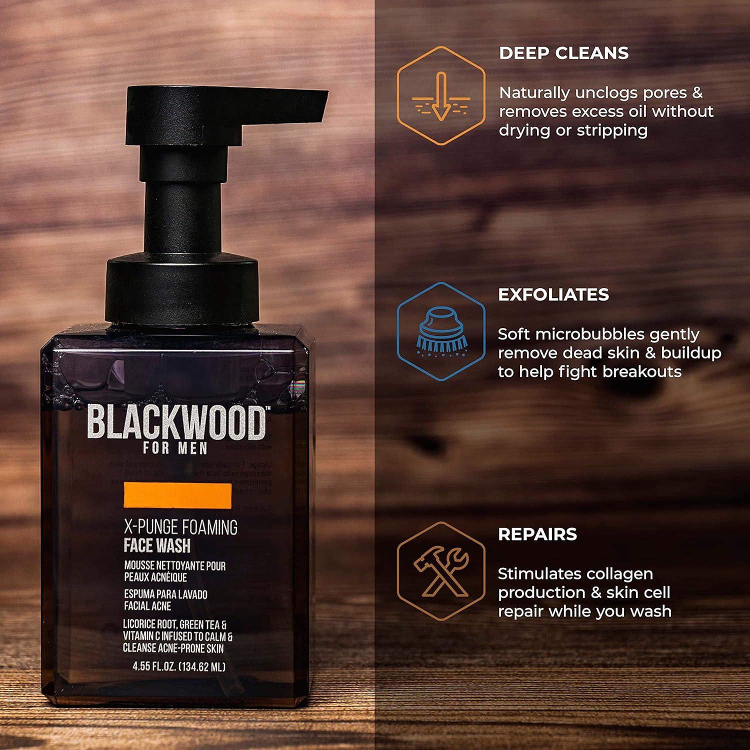 Jabón Espumoso Facial Blackwood 129g - Limpiador Vegano