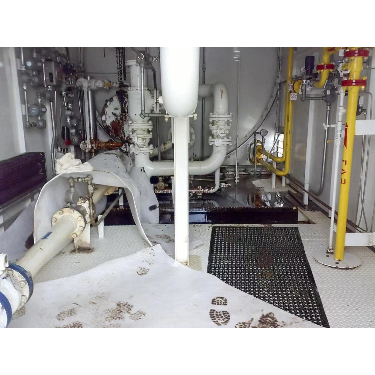 Alfombra de drenaje de goma Uniboho 89x61 cm antideslizante