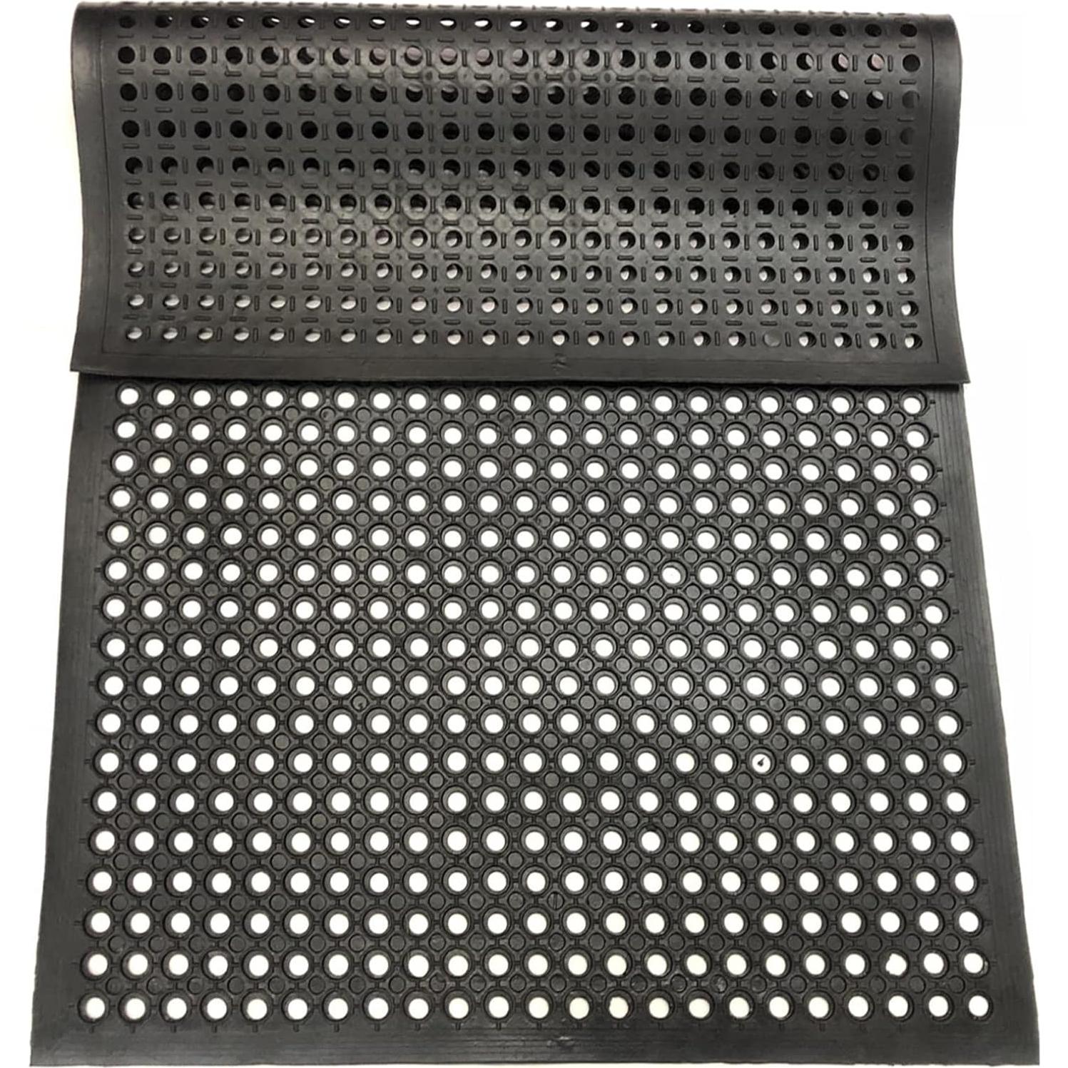 Alfombra de drenaje de goma Uniboho 89x61 cm antideslizante