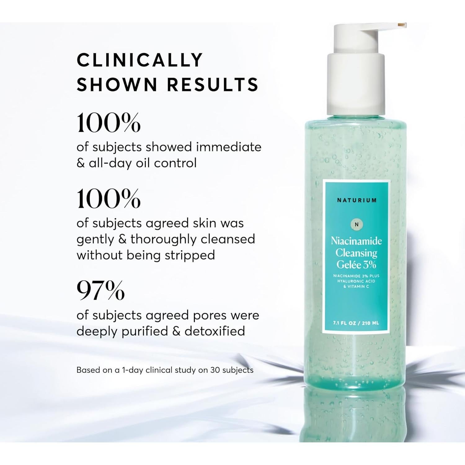 Gel Limpiador Facial Naturium 3% Niacinamida 200 g