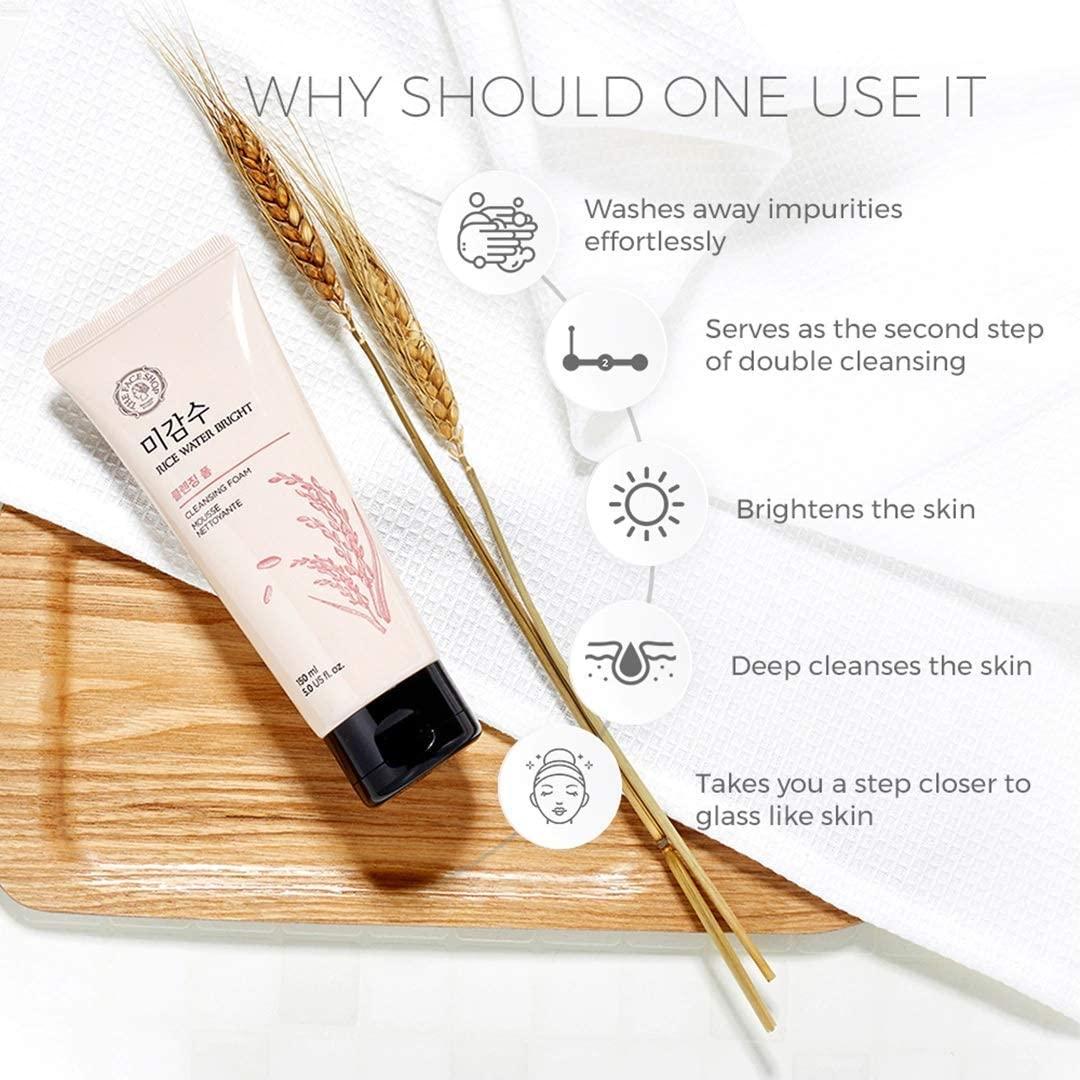 Espuma Limpiadora BETT 150ml con Agua de Arroz e Hidratación