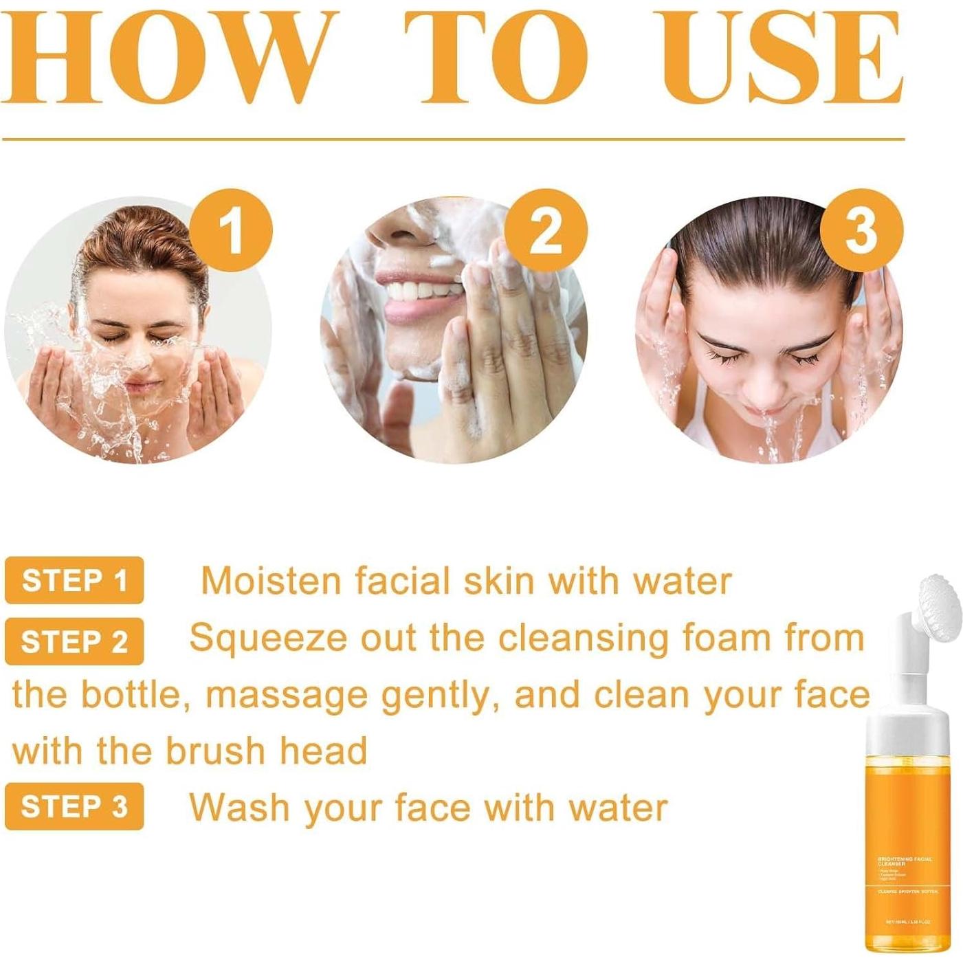 Limpiador Facial Espumoso CROOT 2PCS 100ml Cúrcuma Natural