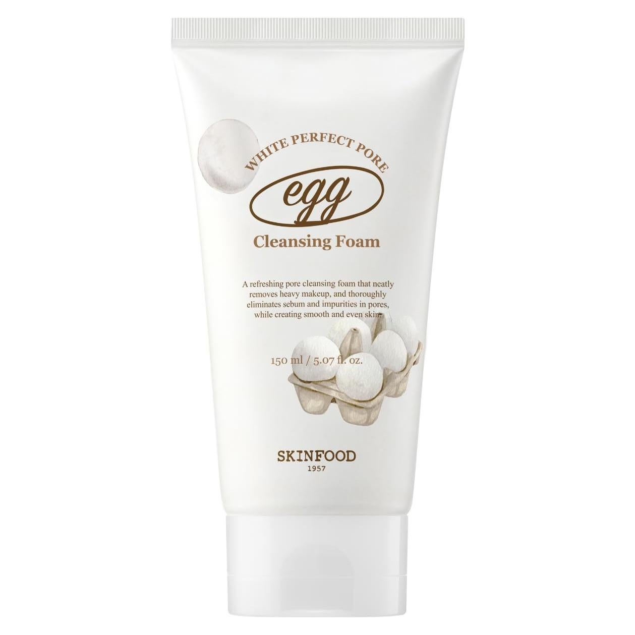 Espuma Limpiadora Facial SKINFOOD 150ml - Poros de Huevo