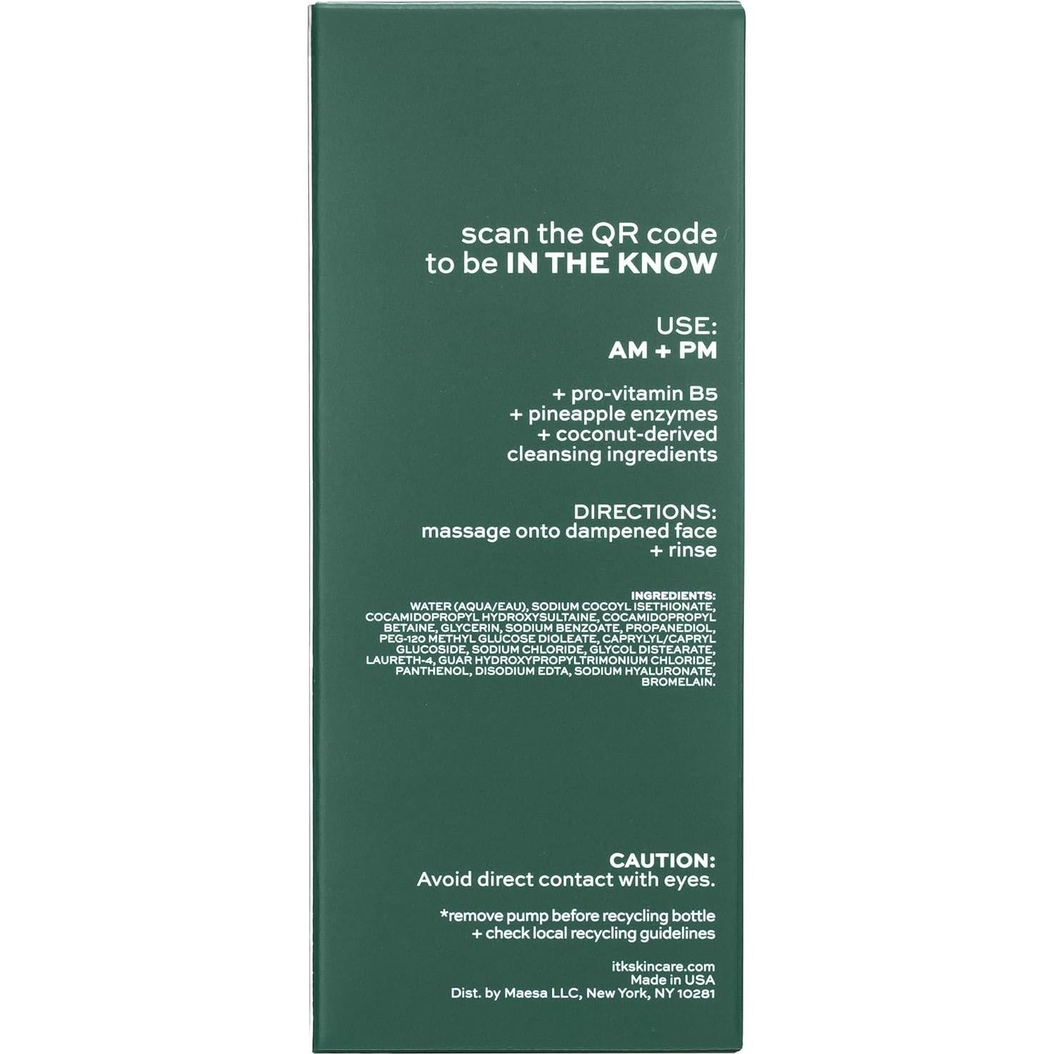 Limpiador Facial Suave 2-en-1 ITK Skincare 200ml