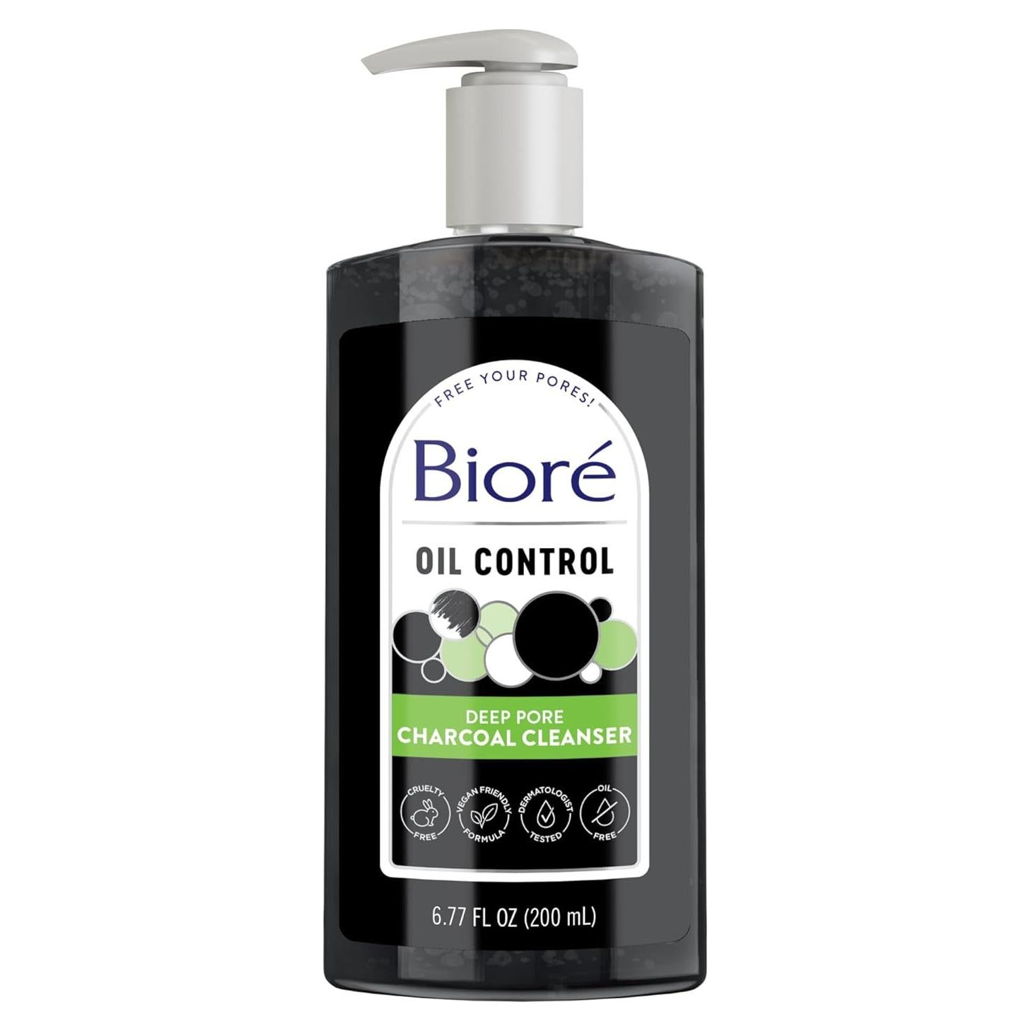 Limpiador Facial Biore Carbón Profundo 191ml Piel Grasa