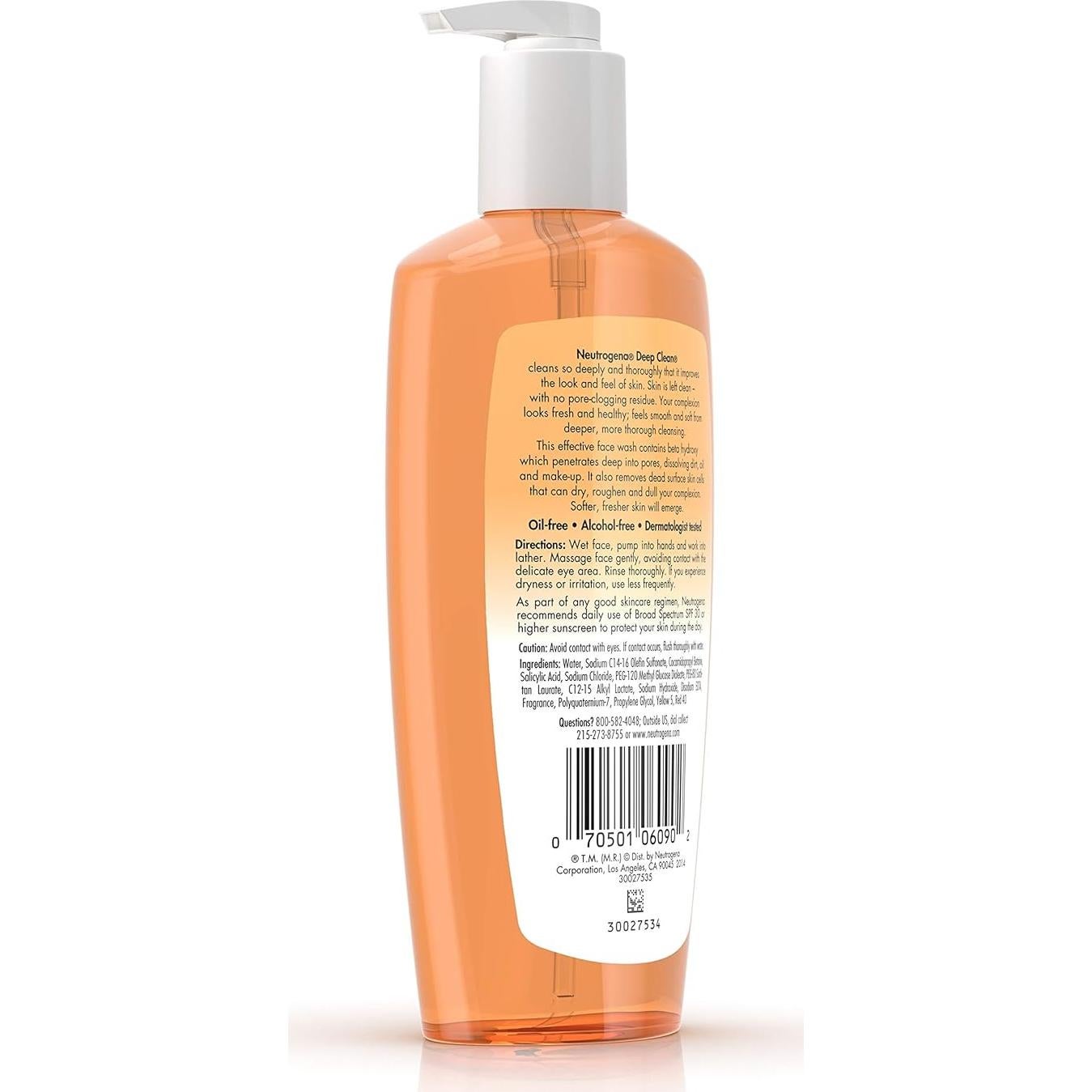 Limpiador Facial Profundo Neutrogena 198 ml Piel Normal a Grasa