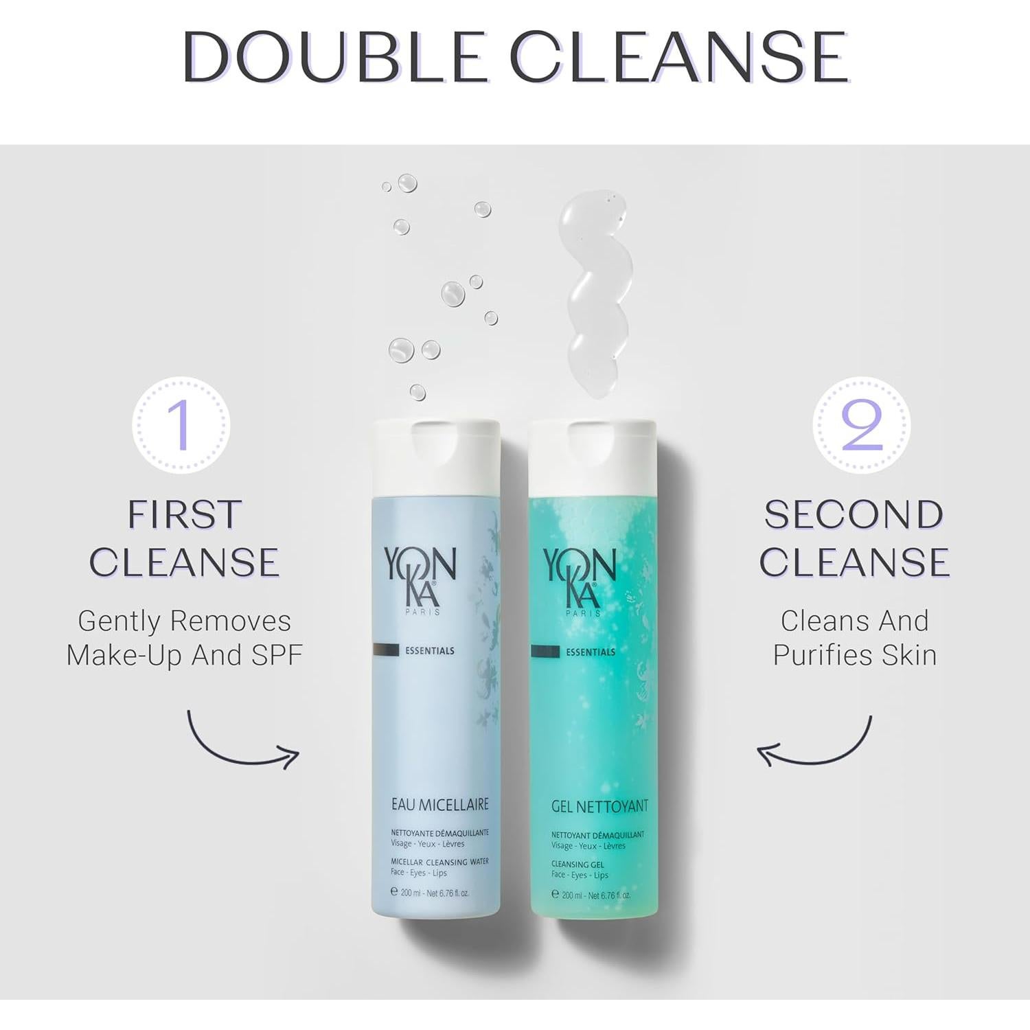 Yonka Gel Limpiador Facial 200 ml Suave para Piel Grasa