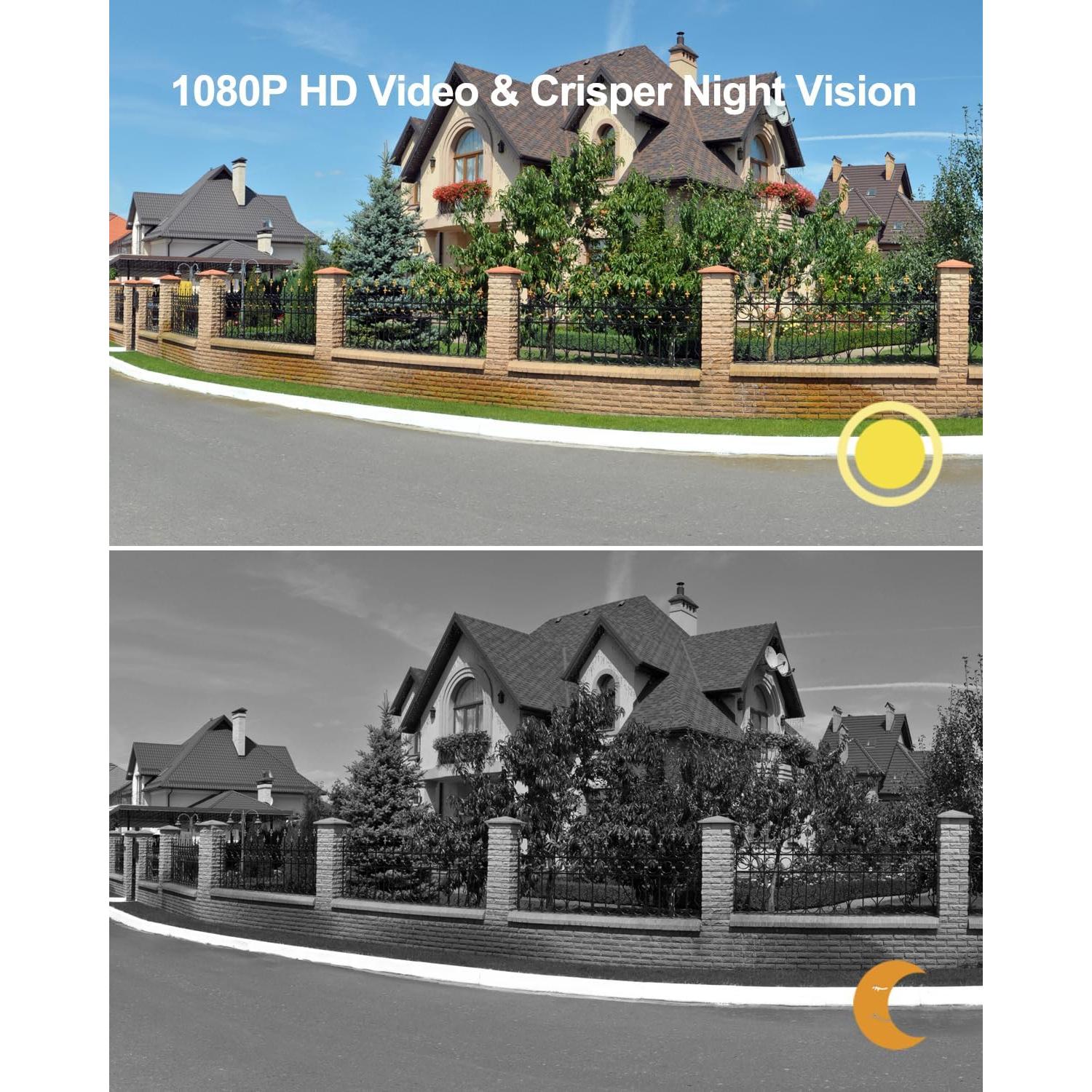 Cámara de timbre inalámbrica Eudic J1 1080P visión nocturna