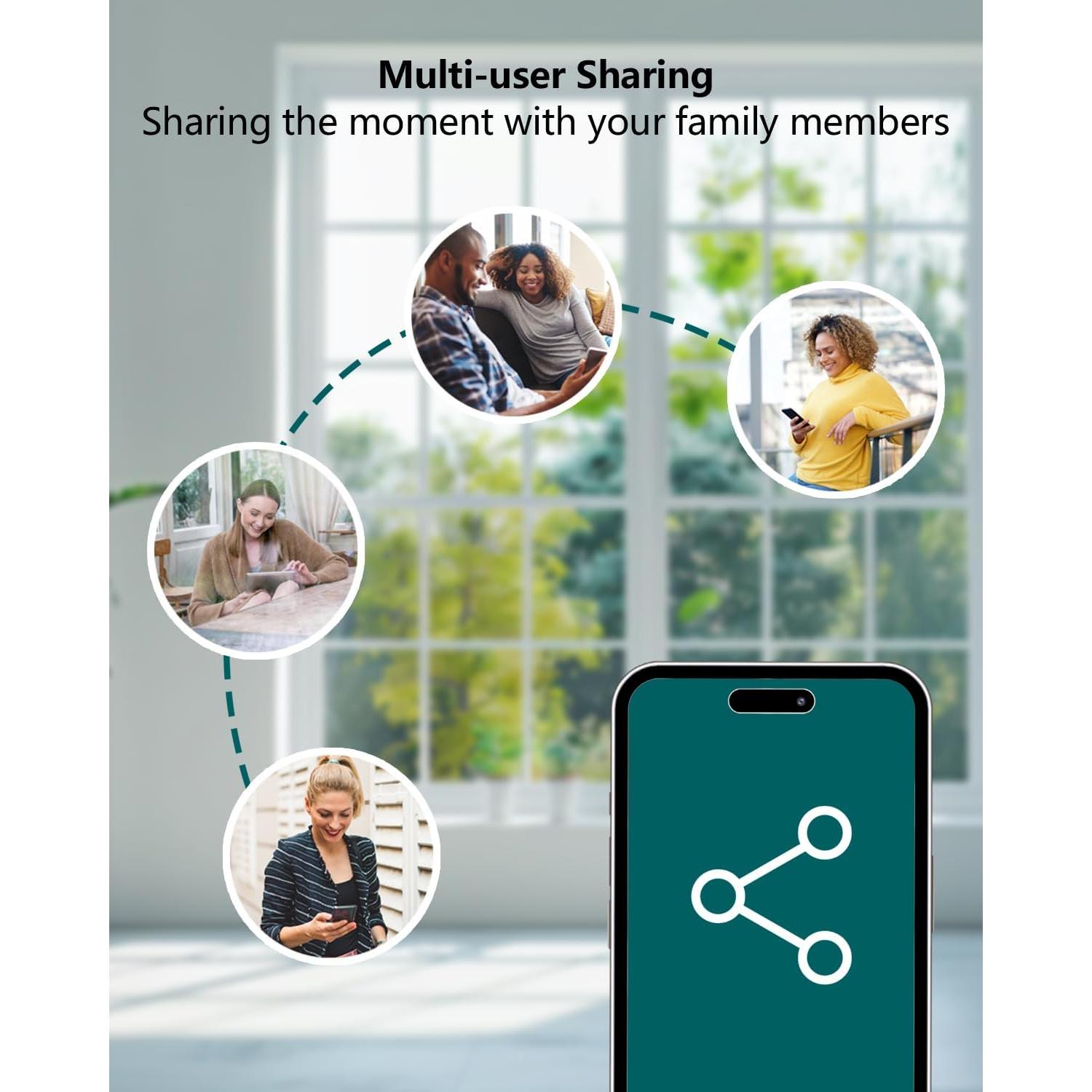 Cámara de timbre inalámbrica Eudic J1 1080P visión nocturna