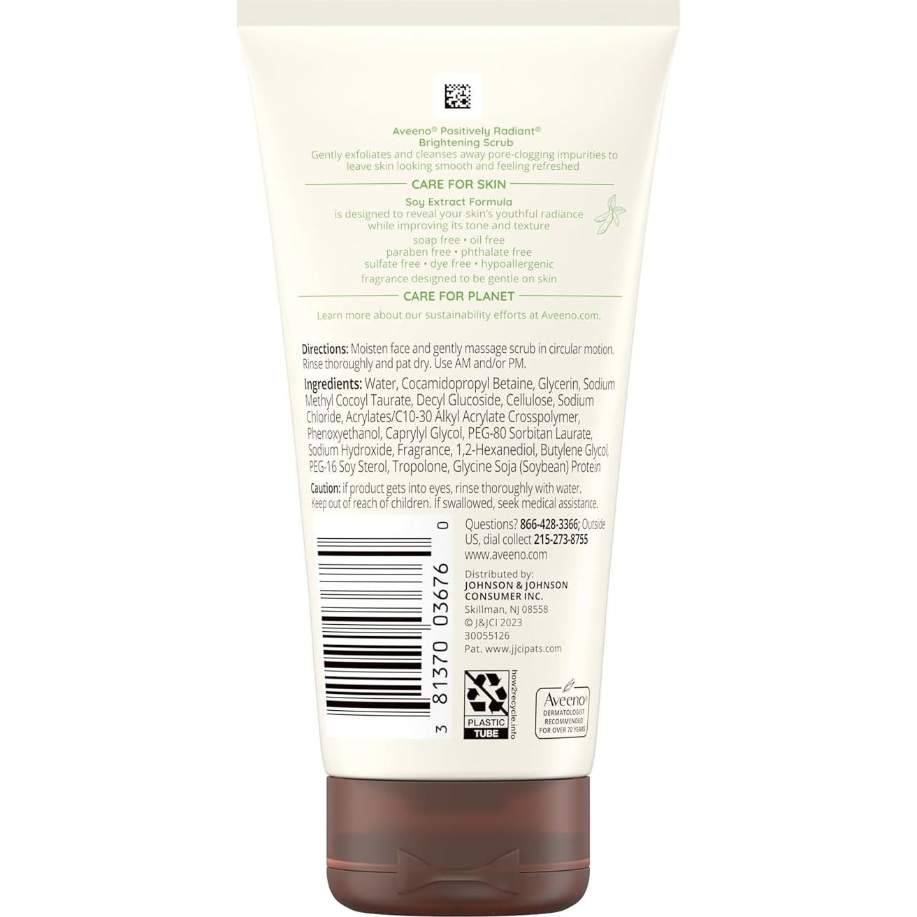 Exfoliante Facial Diario Aveeno 5 oz Iluminador Soja