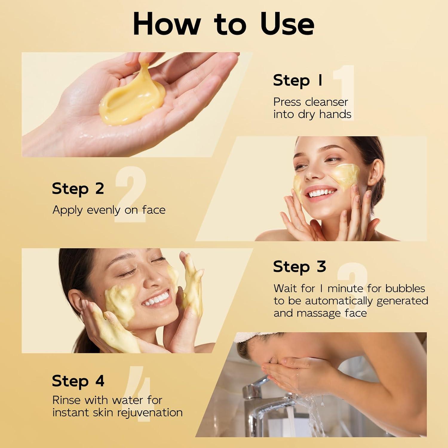 Limpiador Facial Espumoso AOPO 4 en 1 Cúrcuma 95,7 g