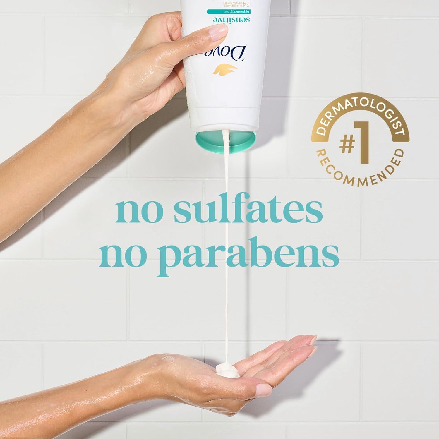 Dove Gel de Baño Piel Sensible 900ml Hipoalergénico