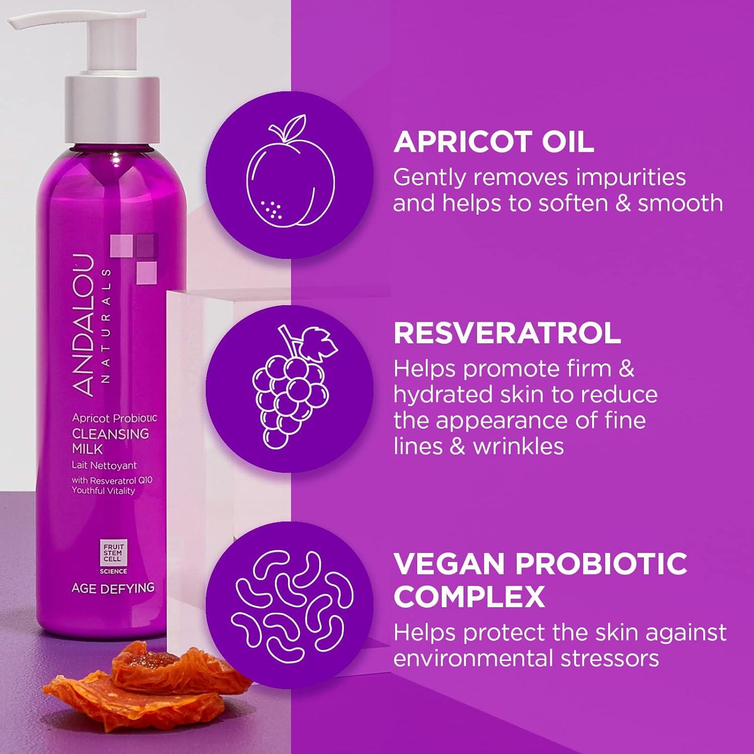 Leche Limpiadora Probiotica Andalou Naturals 177 ml