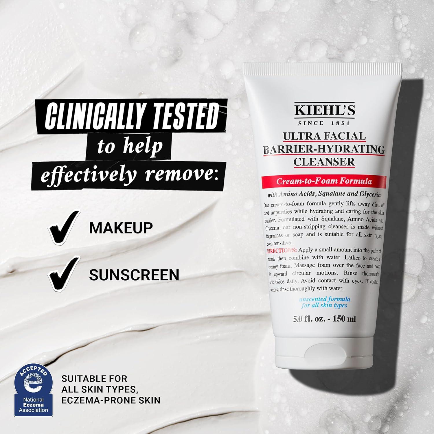 Limpiador Hidratante Facial Kiehl's 148 ml Crema a Espuma