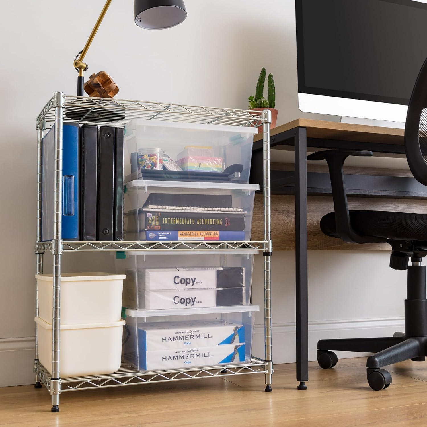 Contenedores de Almacenamiento IRIS USA 12 Qt, Paquete de 4, Apilables